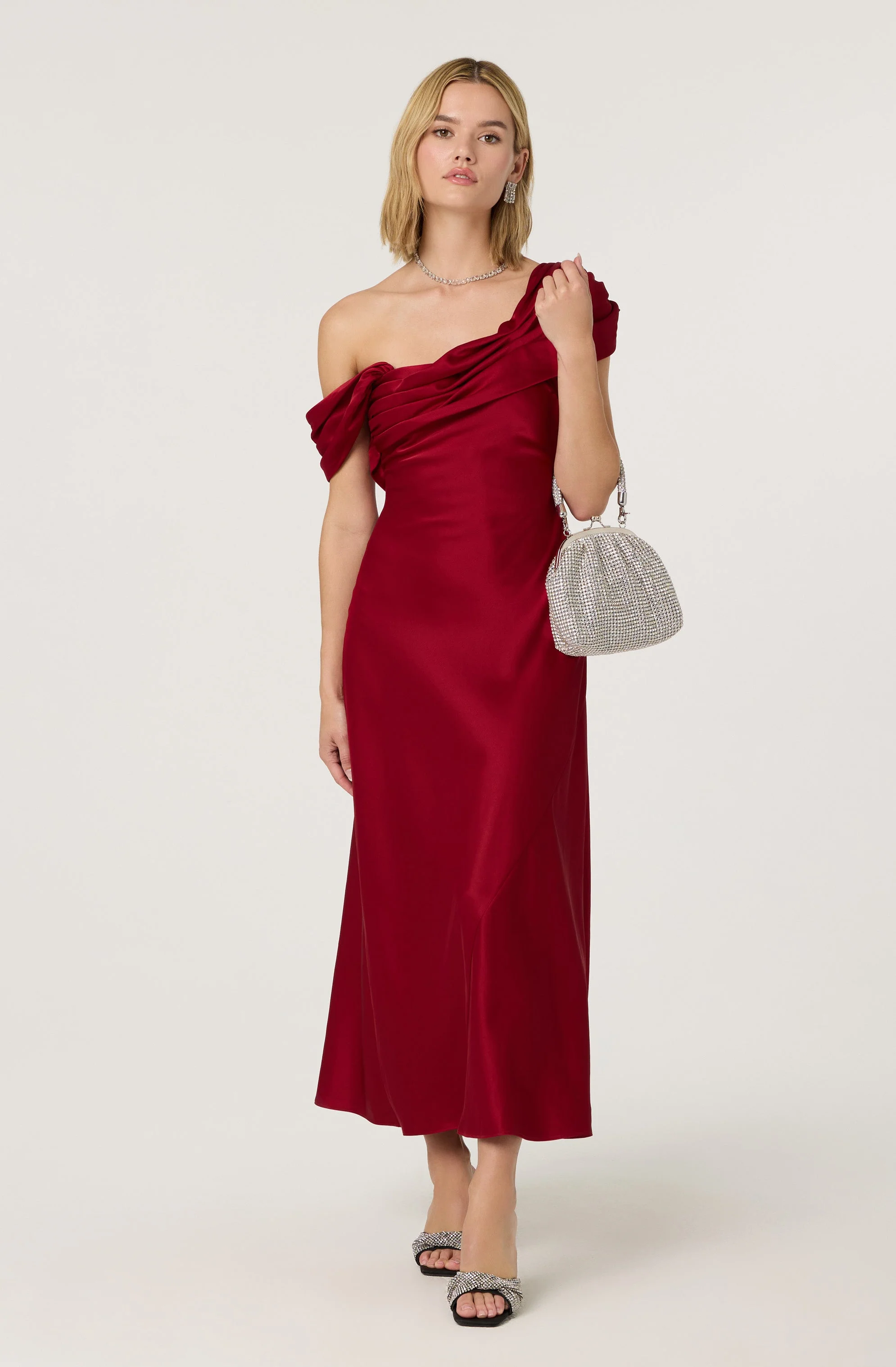 Alyssia One Shoulder Maxi Dress