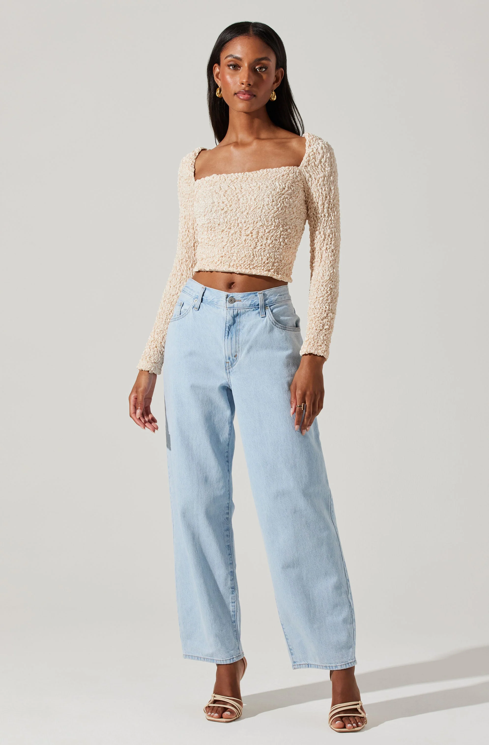 Sorrel Cropped Long Sleeve Top