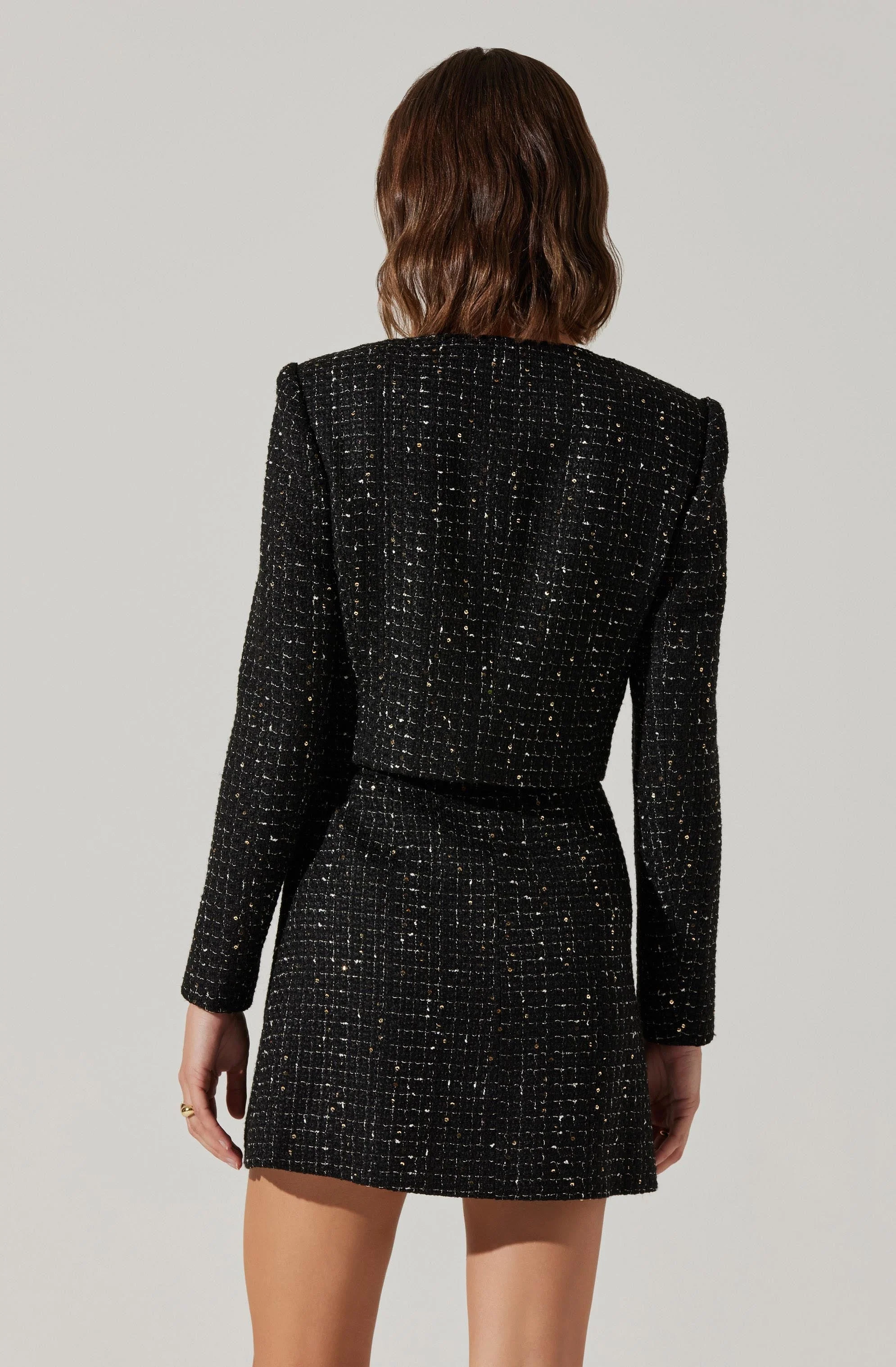 Milena Cropped Tweed Jacket