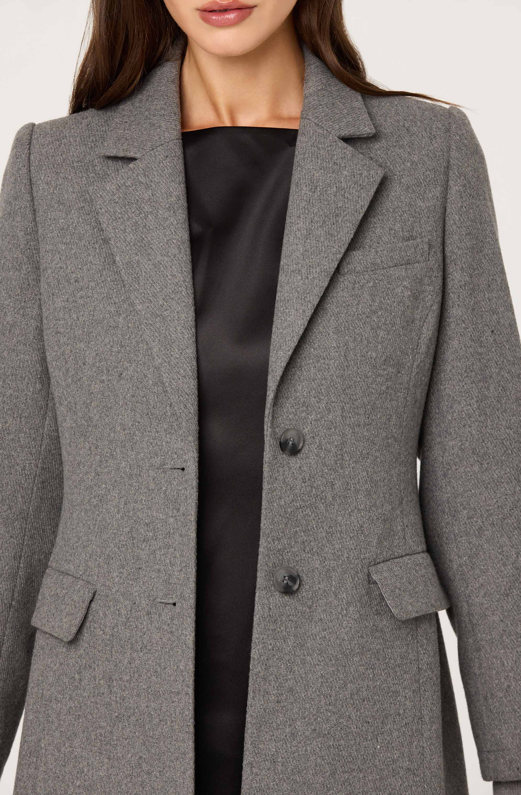 Melisse Wool Blend Longline Coat