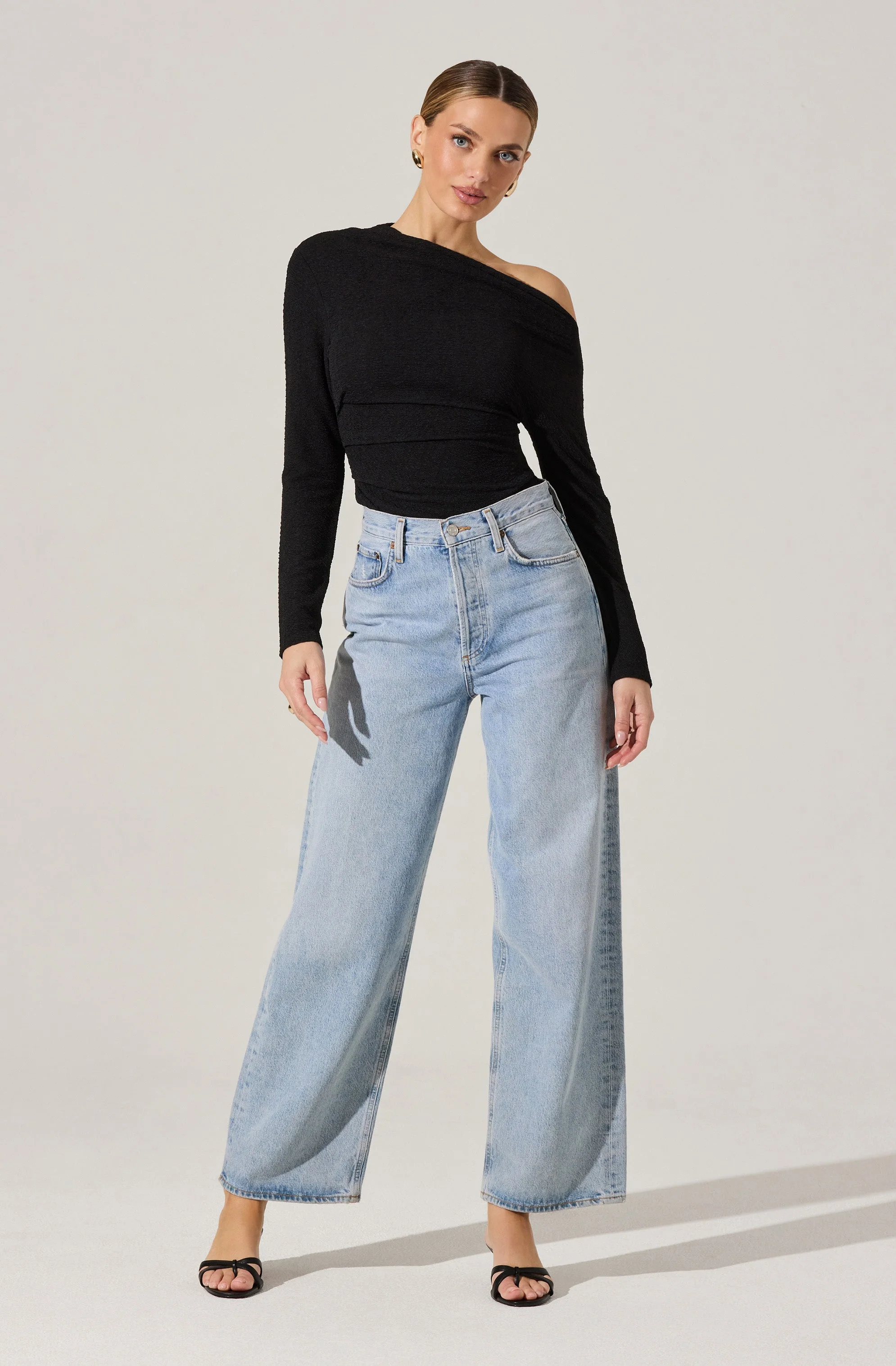 Textured Off Shoulder Top