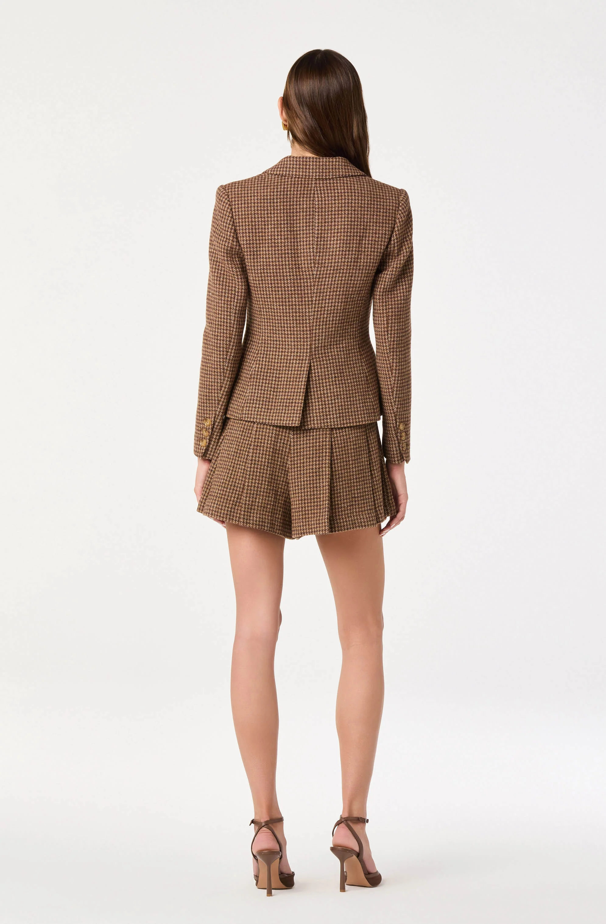 Plaid Tailored Blazer