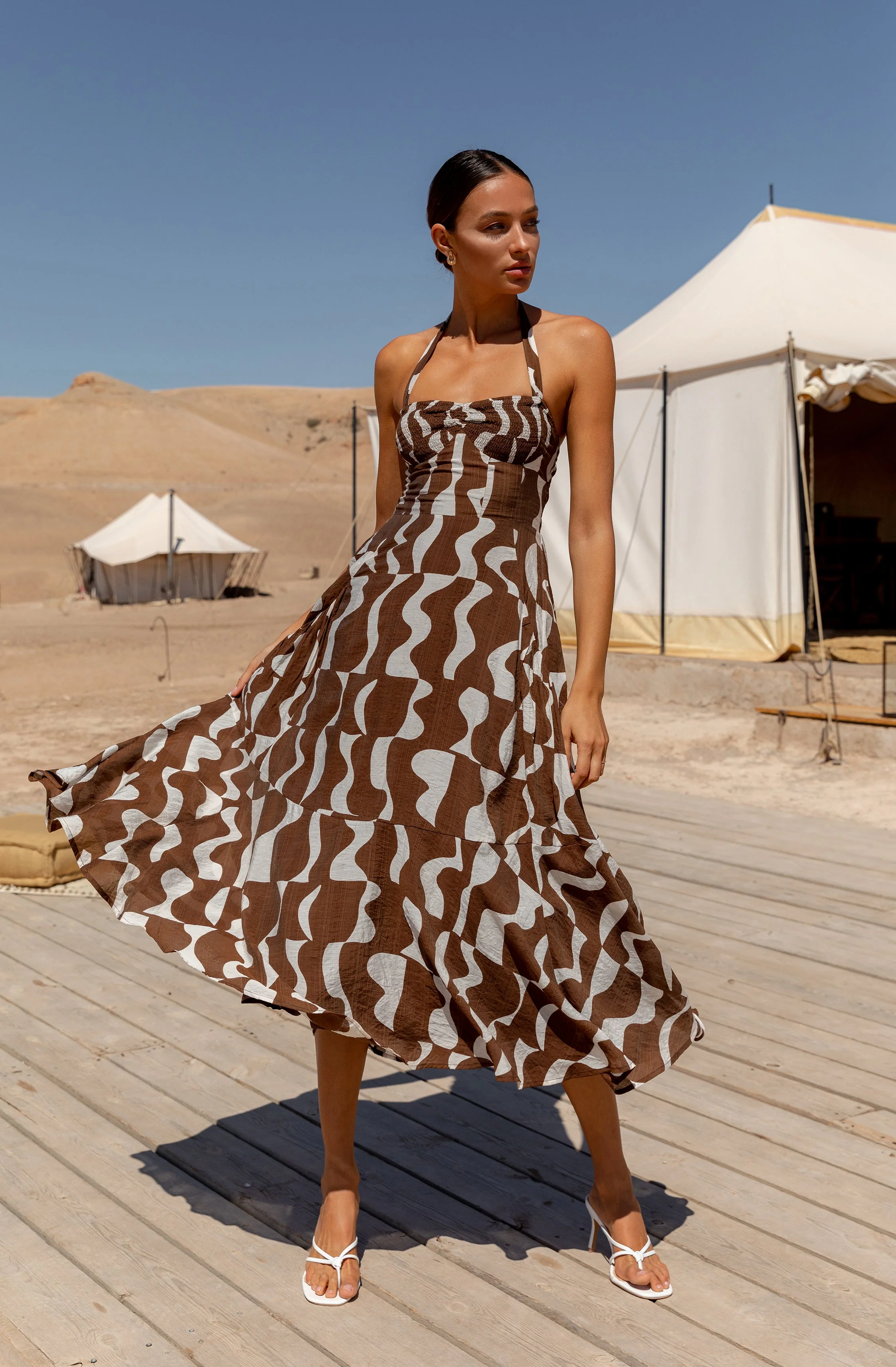 Mariella Halter Maxi Dress