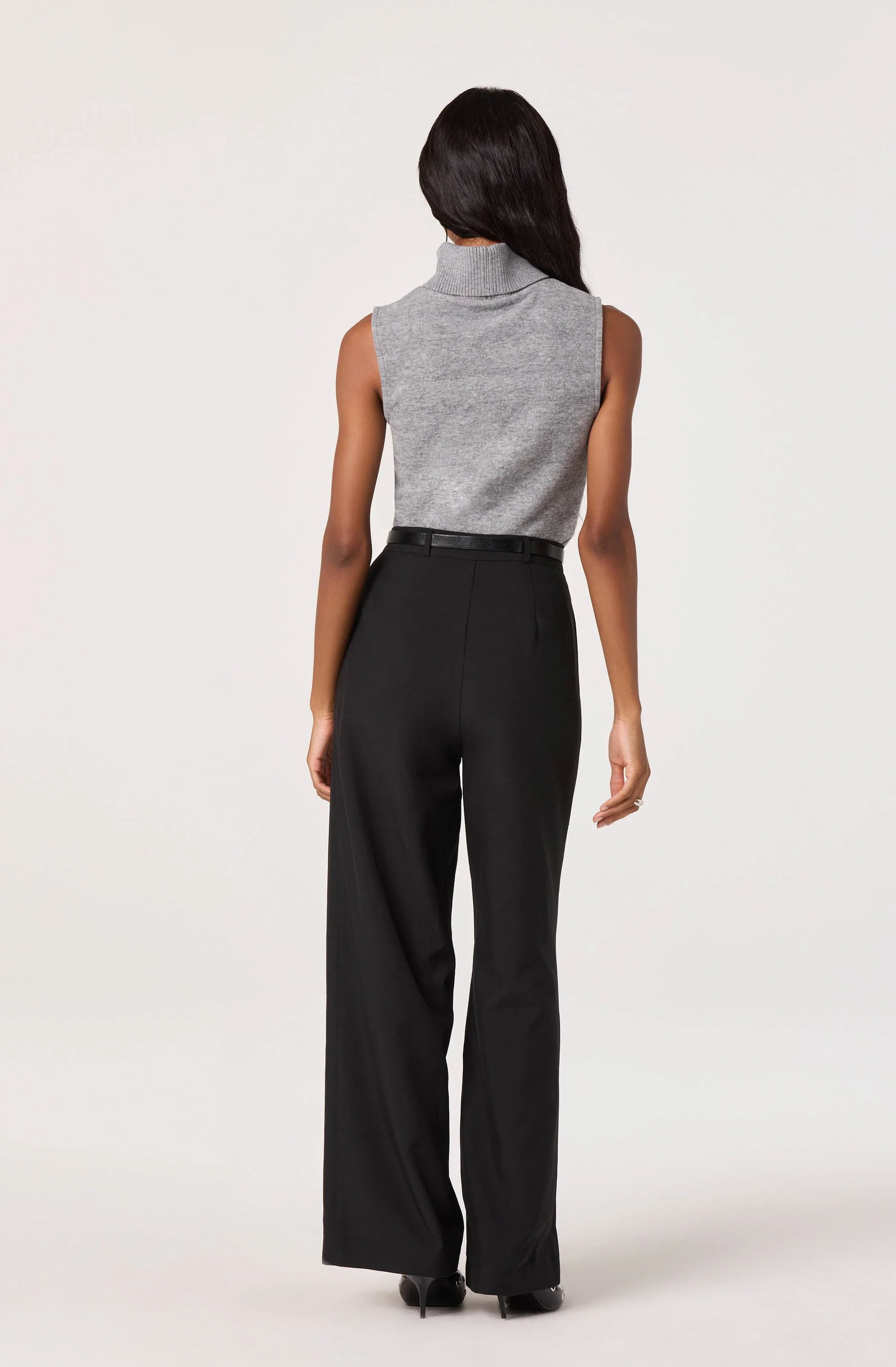 Pleated High Waist Trouser