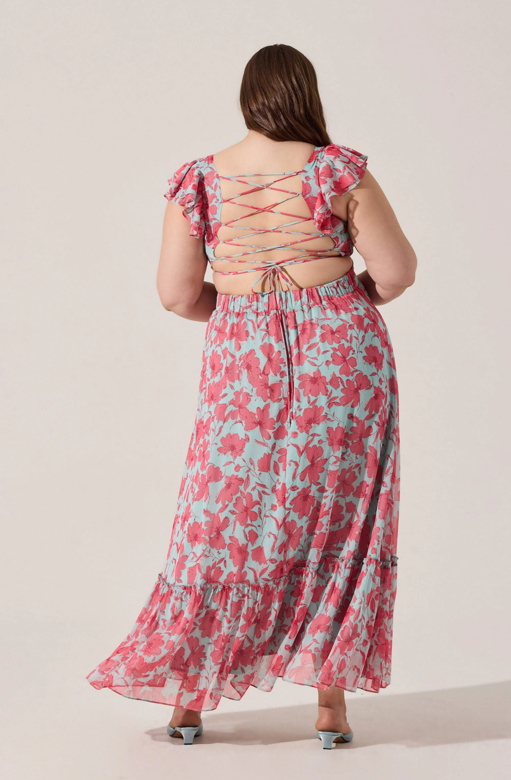Primrose Floral Strappy Back Maxi Dress