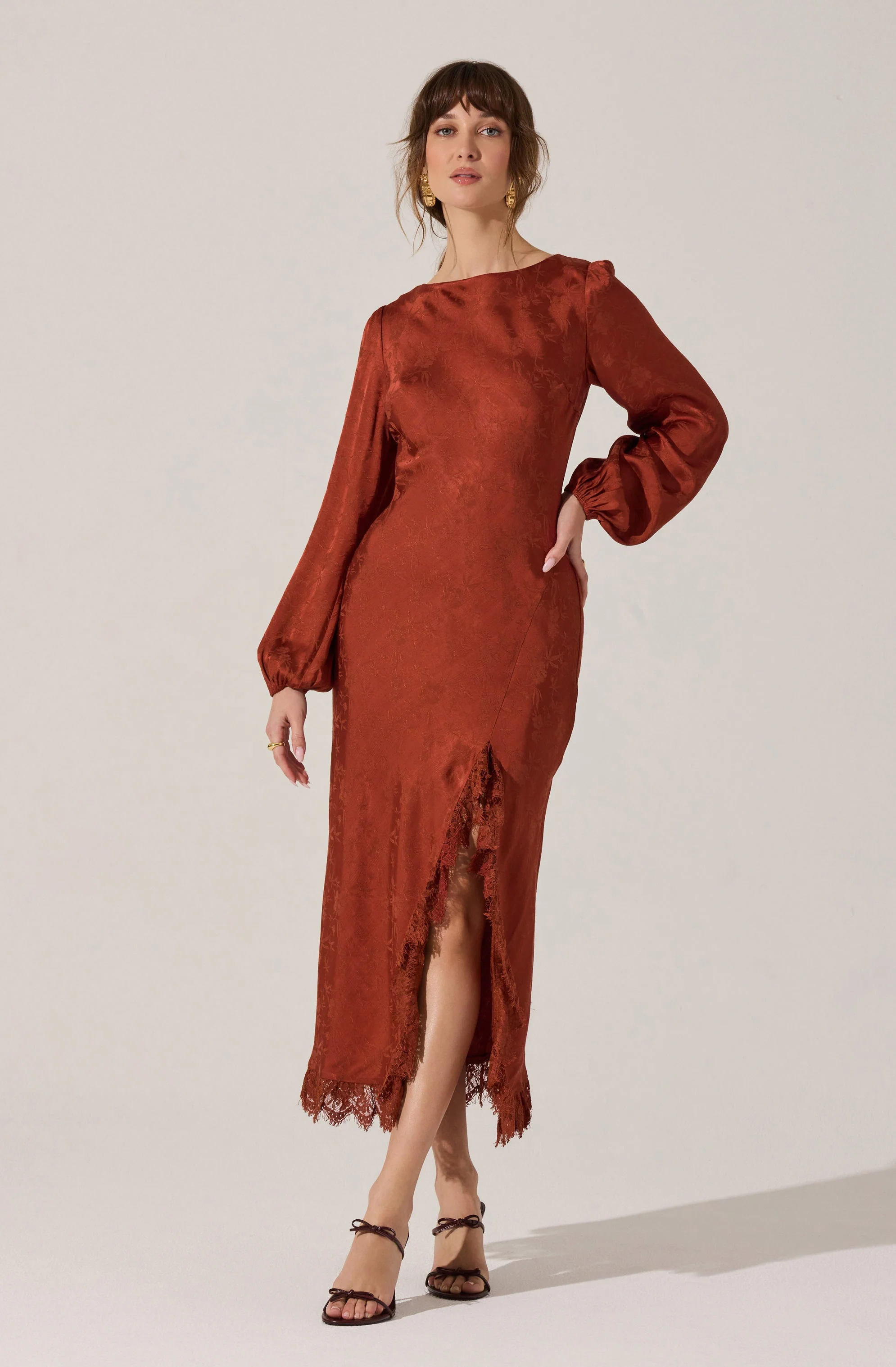 Ilaria Jacquard Midi Dress