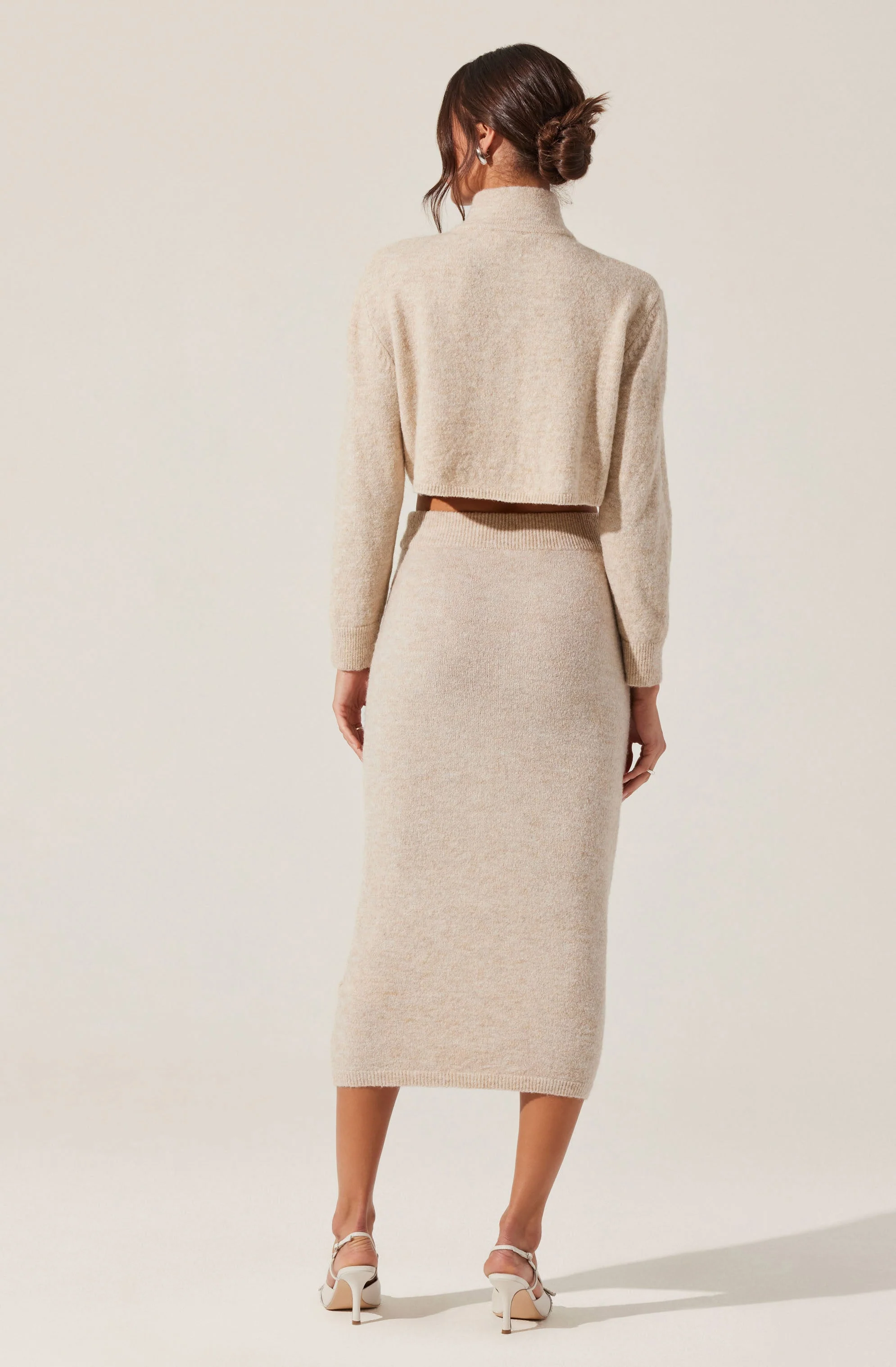 Karsyn Cropped Turtleneck Cardigan