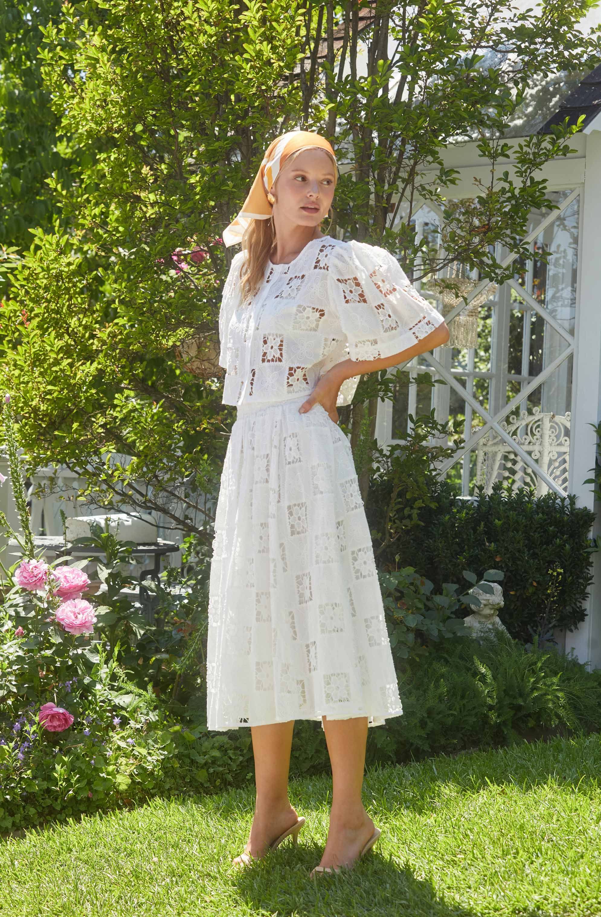 Andolina Crochet Lace Crop Top