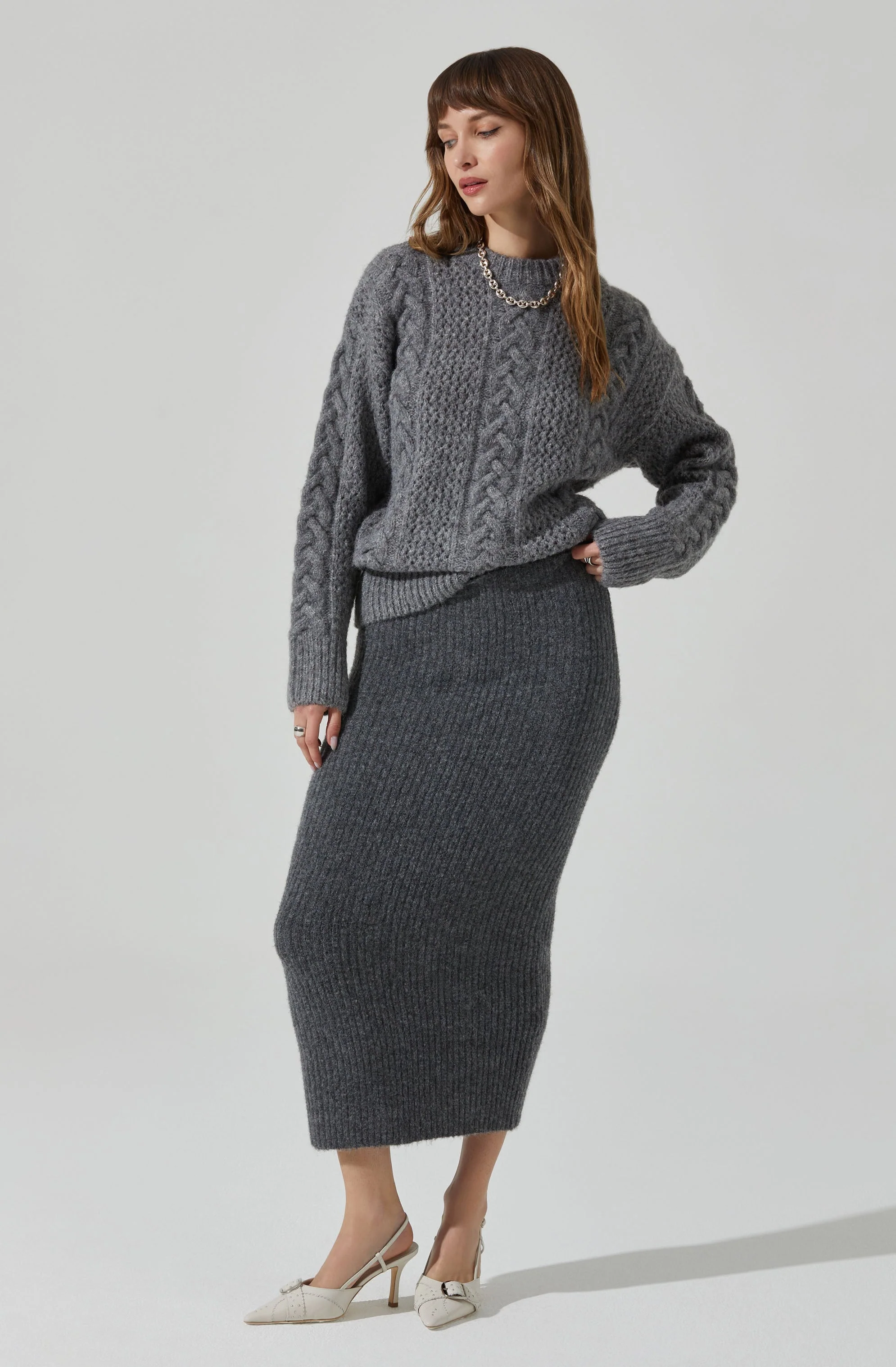 Lisbeth Cable Knit Sweater