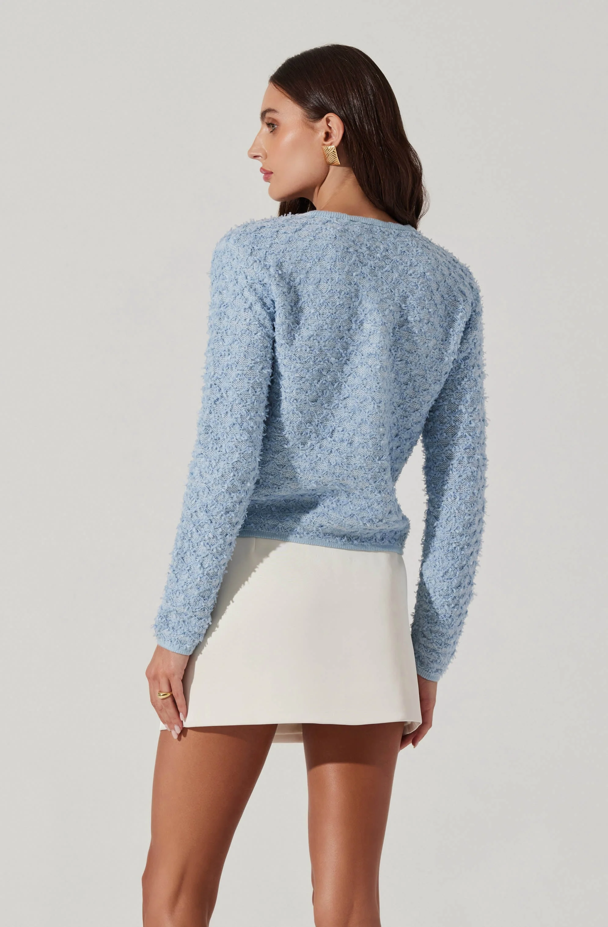 Textured Patch Pocket Cardigan