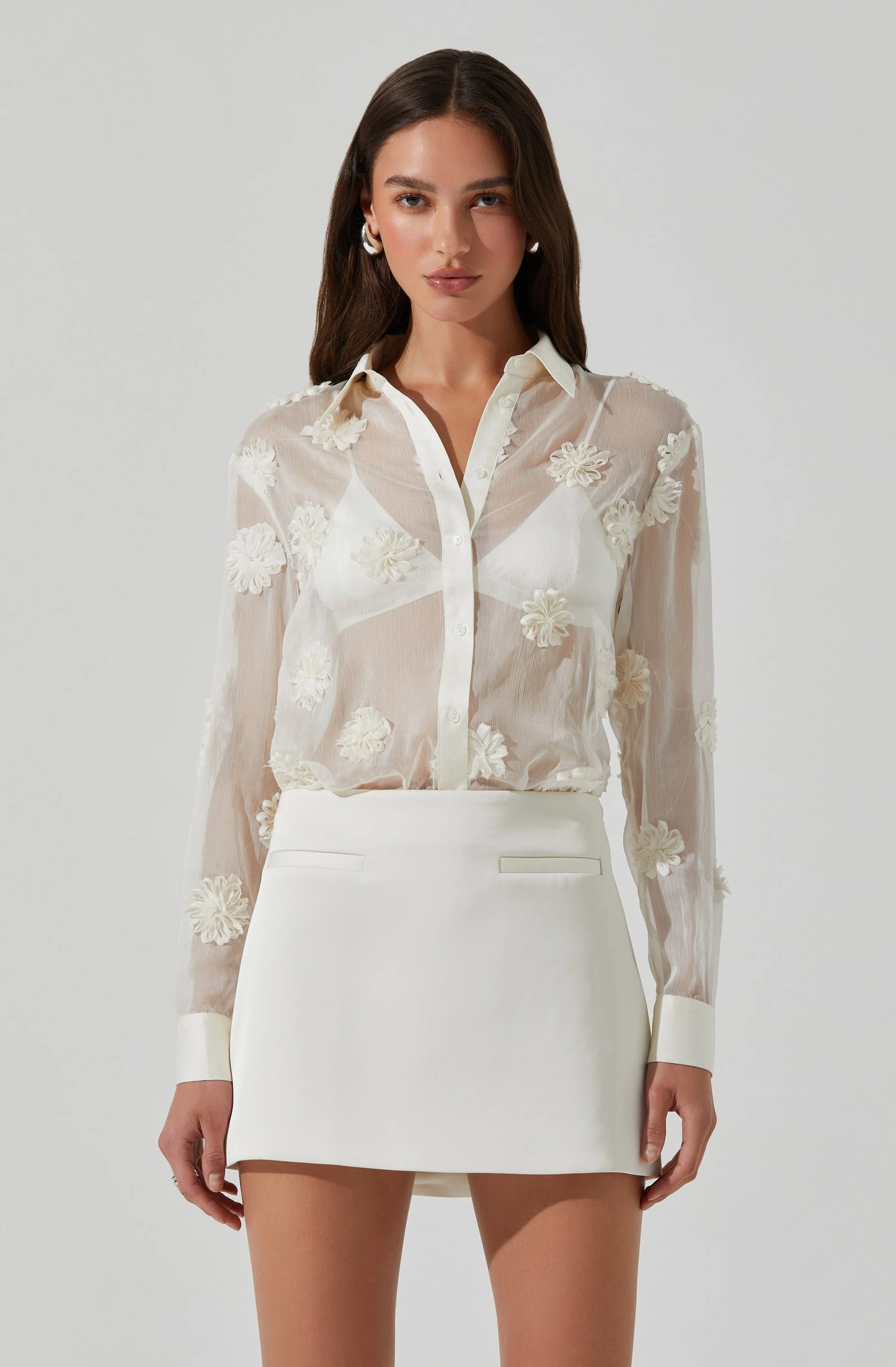 Jenessa Satin Mini Skirt