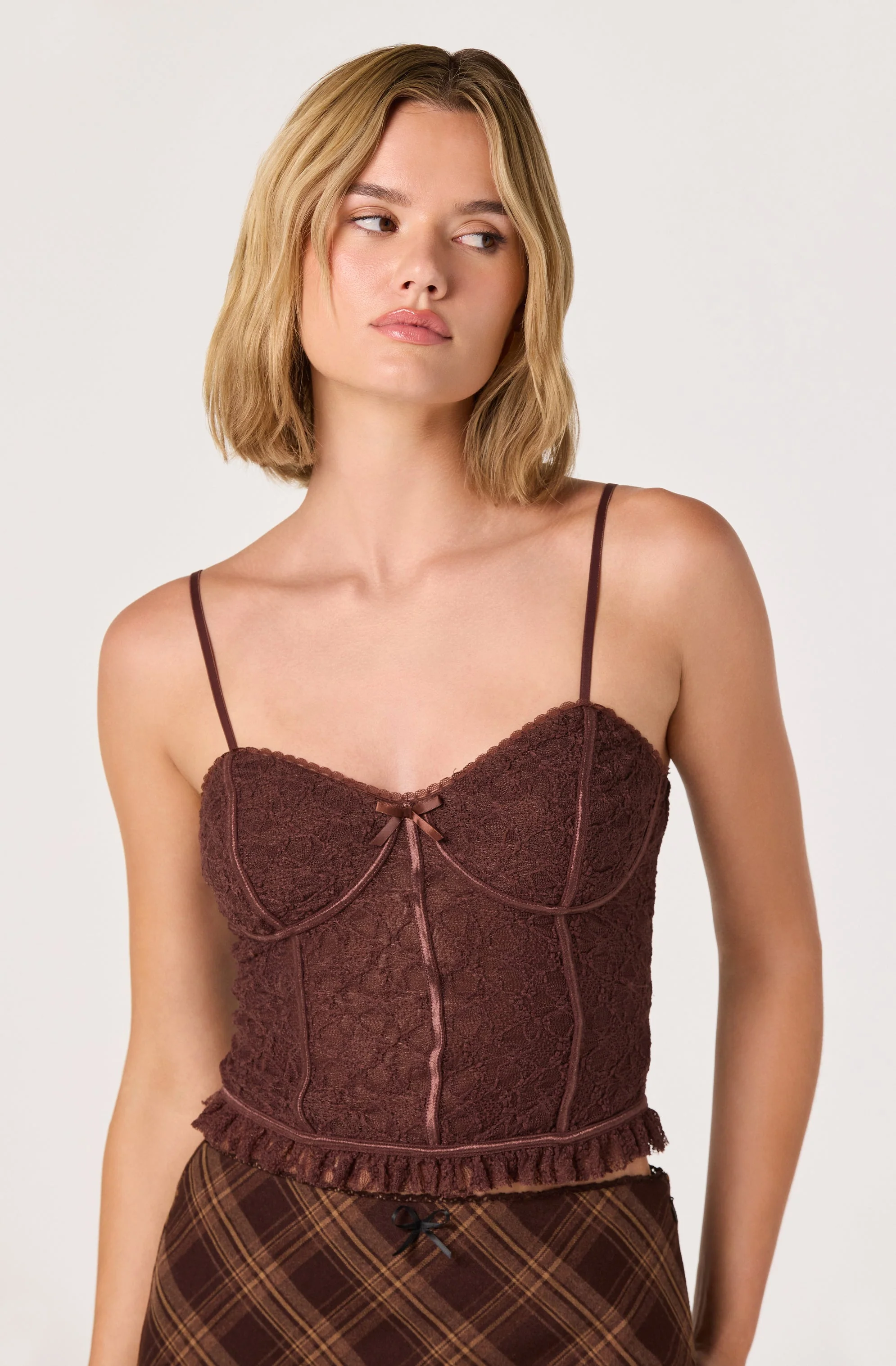 Lace Sweetheart Bustier Top