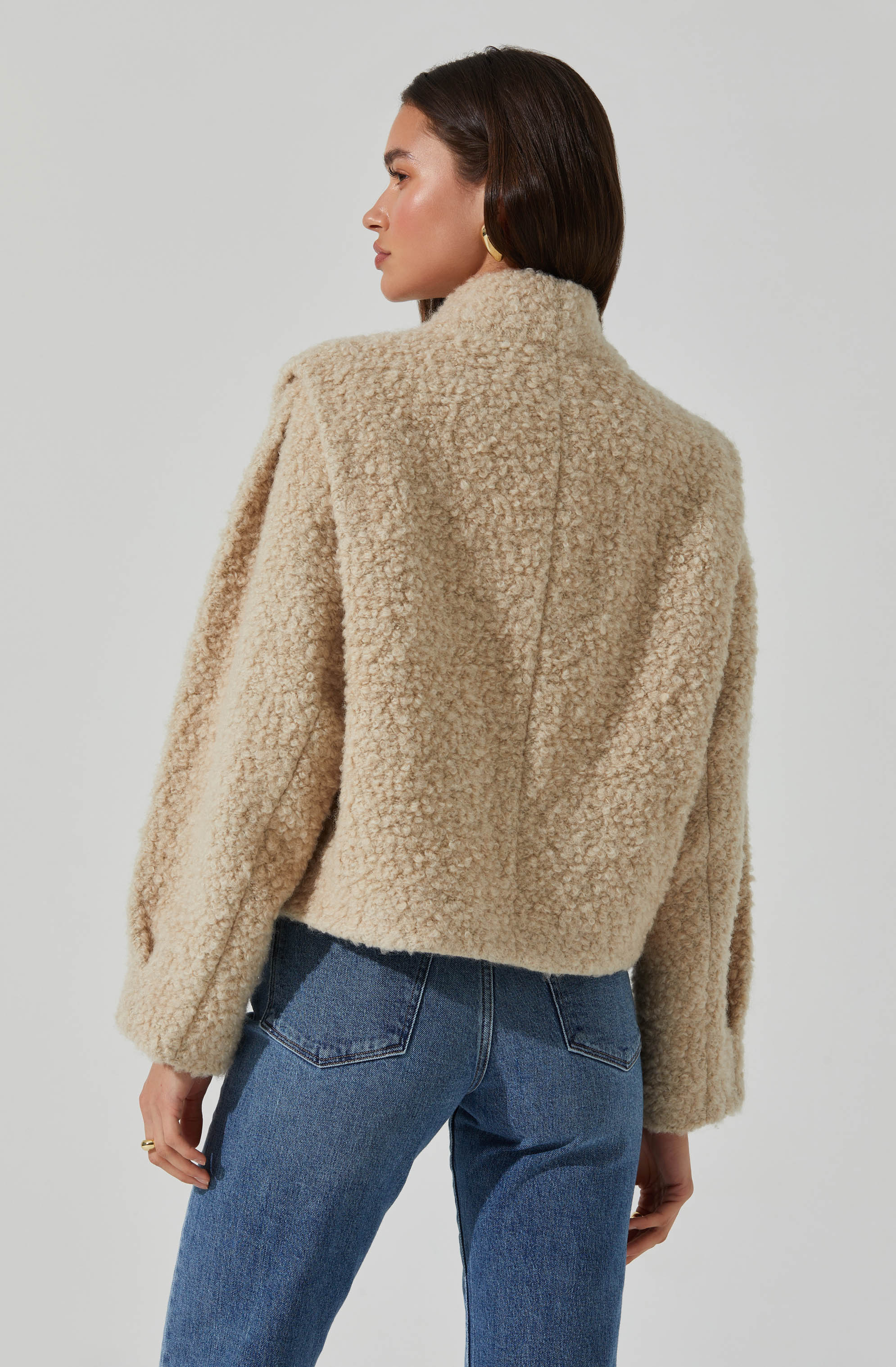 Nona Boxy Collarless Jacket