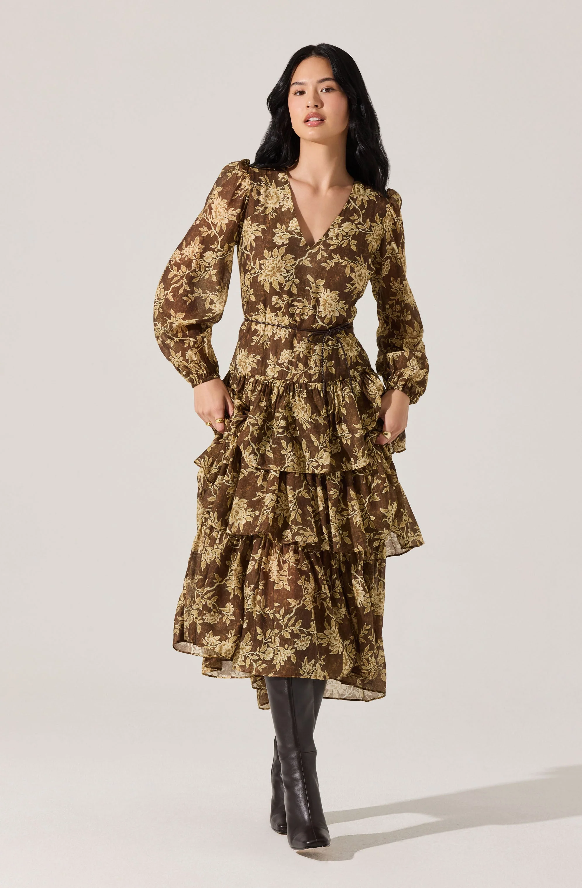 Franchesca Tiered Ruffle Maxi Dress