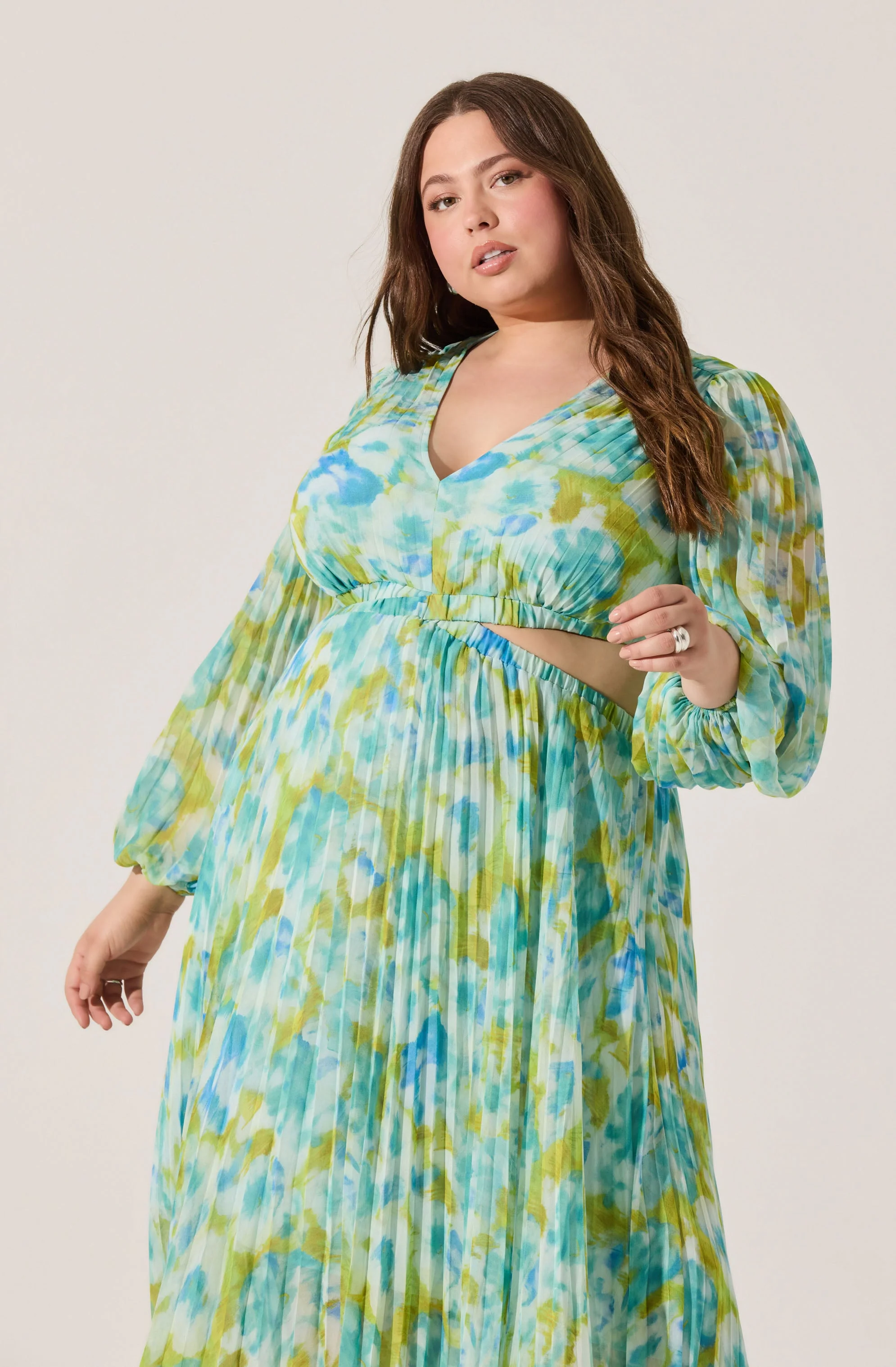 Revery Floral Long Sleeve Maxi Dress