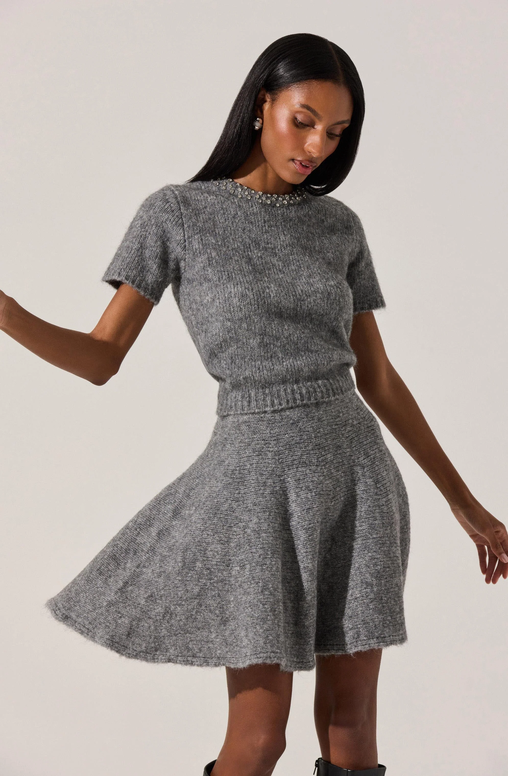 Malvie Embellished Crewneck Sweater