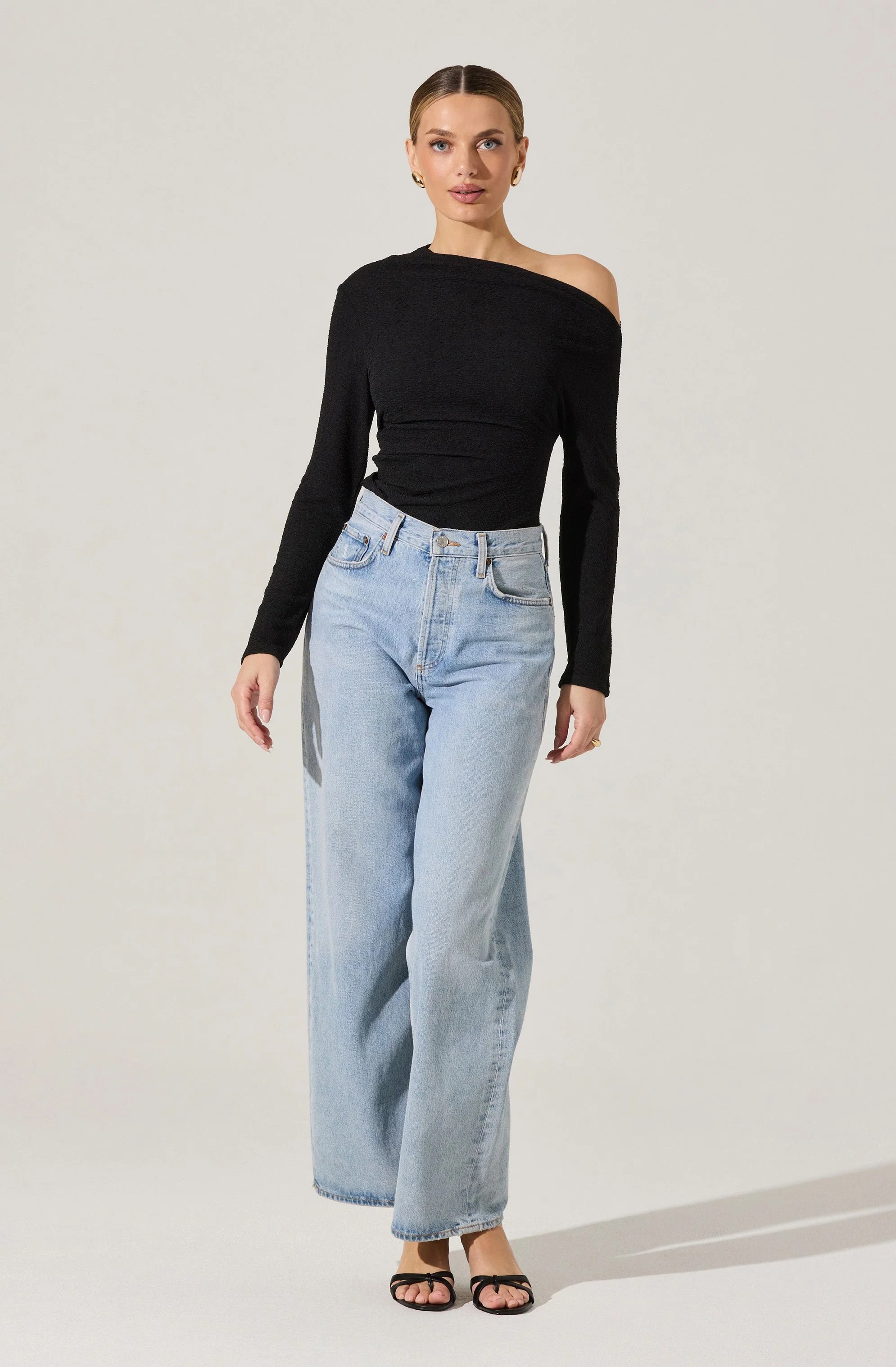 Textured Off Shoulder Top