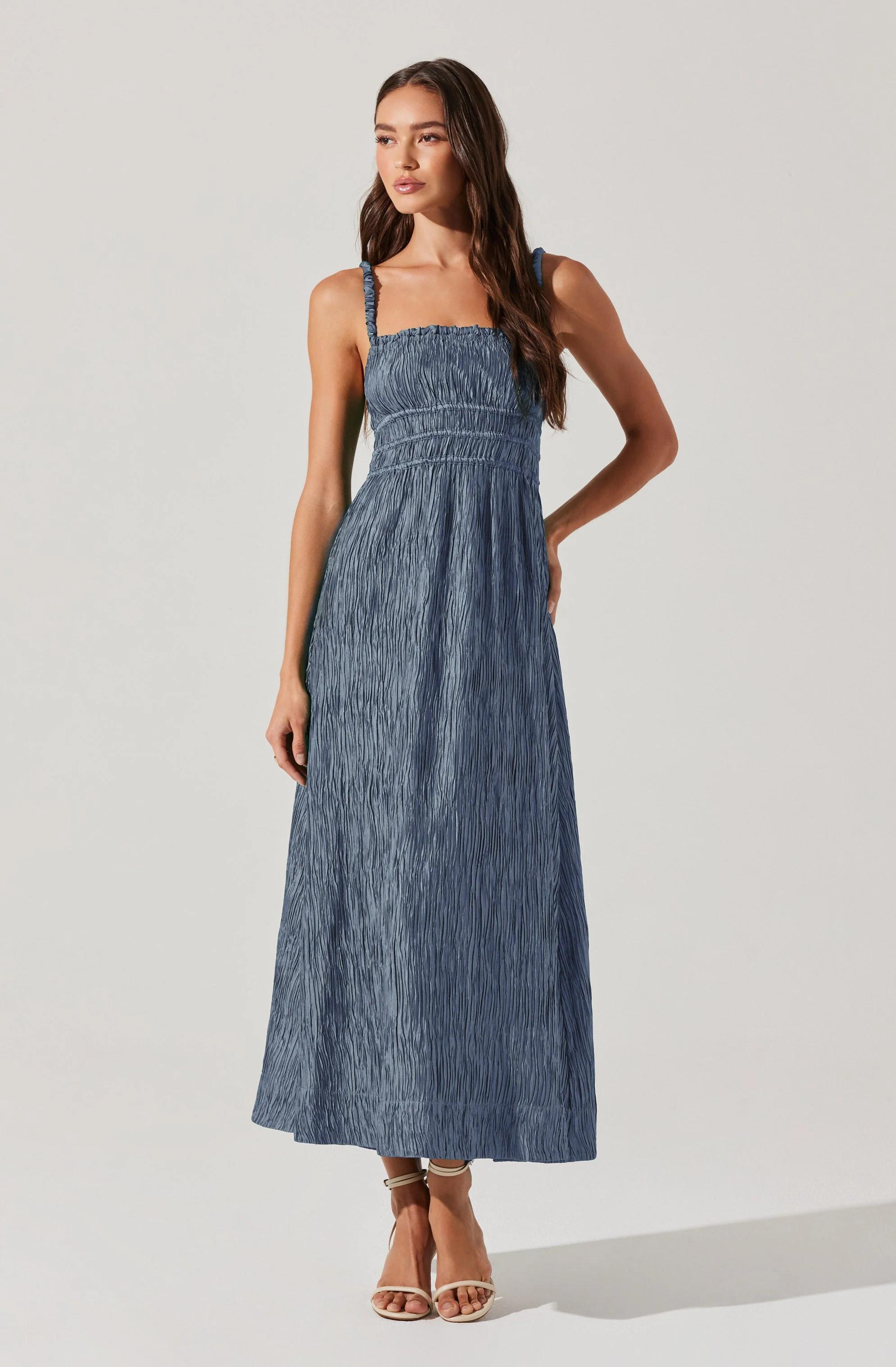 Neelam Smocked Open Back Dress