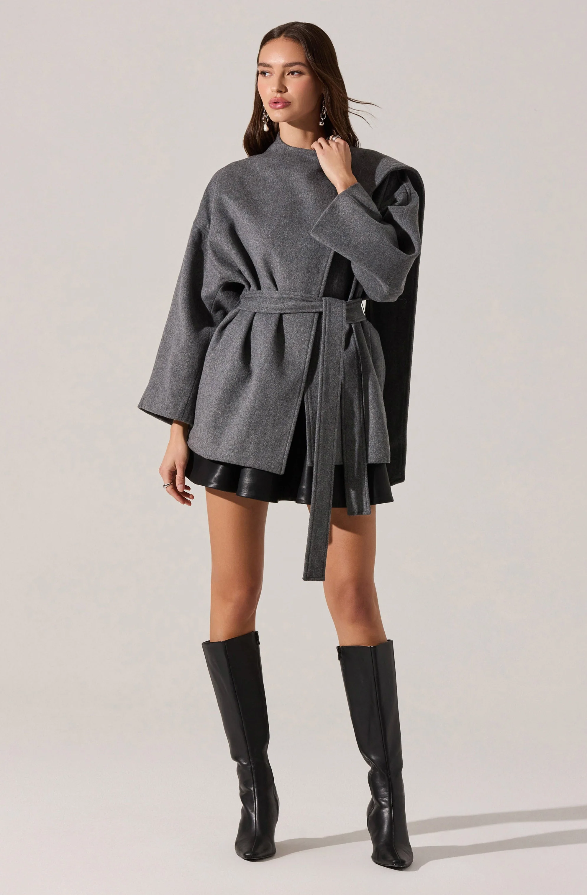 Elaxi Oversized Wrap Scarf Coat
