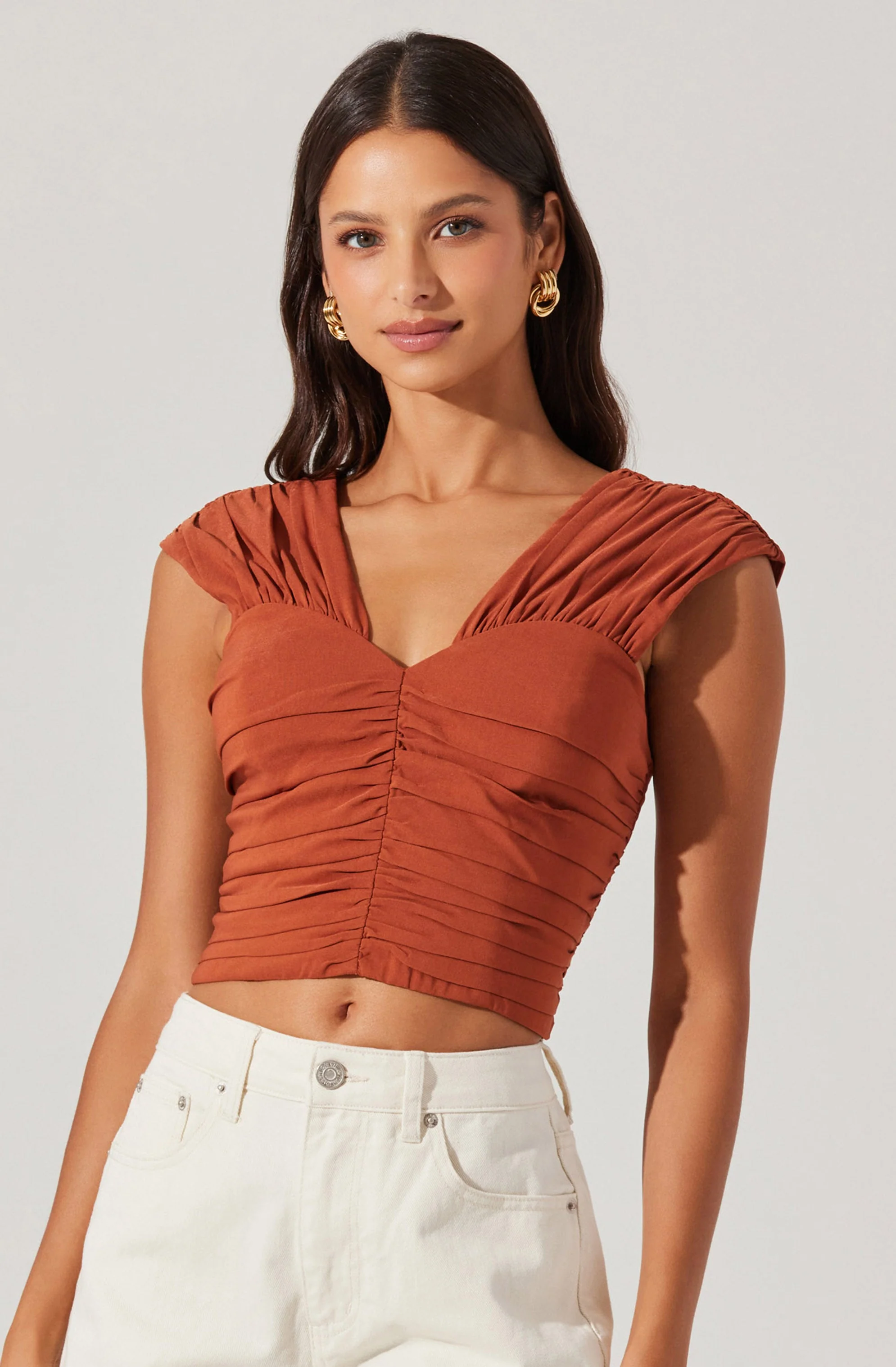 Samarra Ruched Crop Top