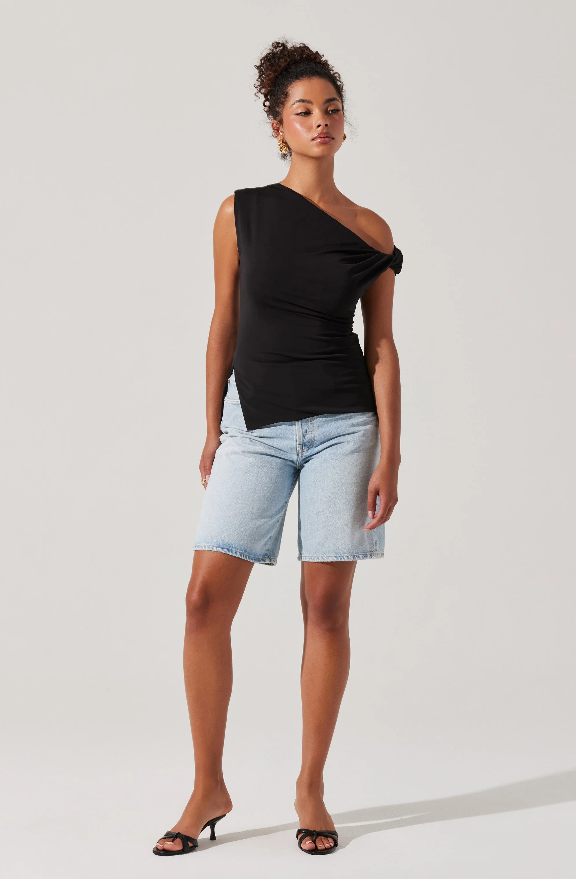 Aphra Twisted Off Shoulder Top