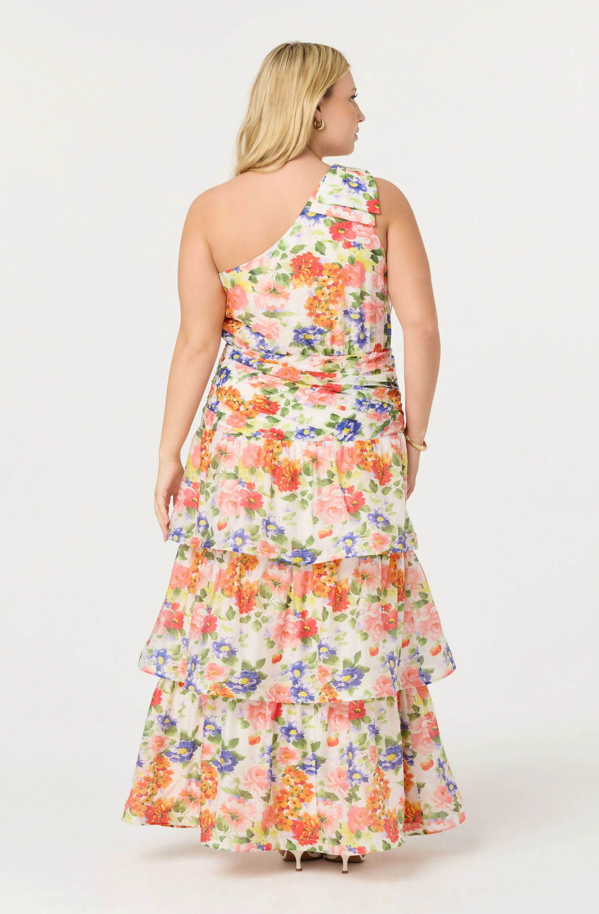Natali One Shoulder Floral Maxi Dress