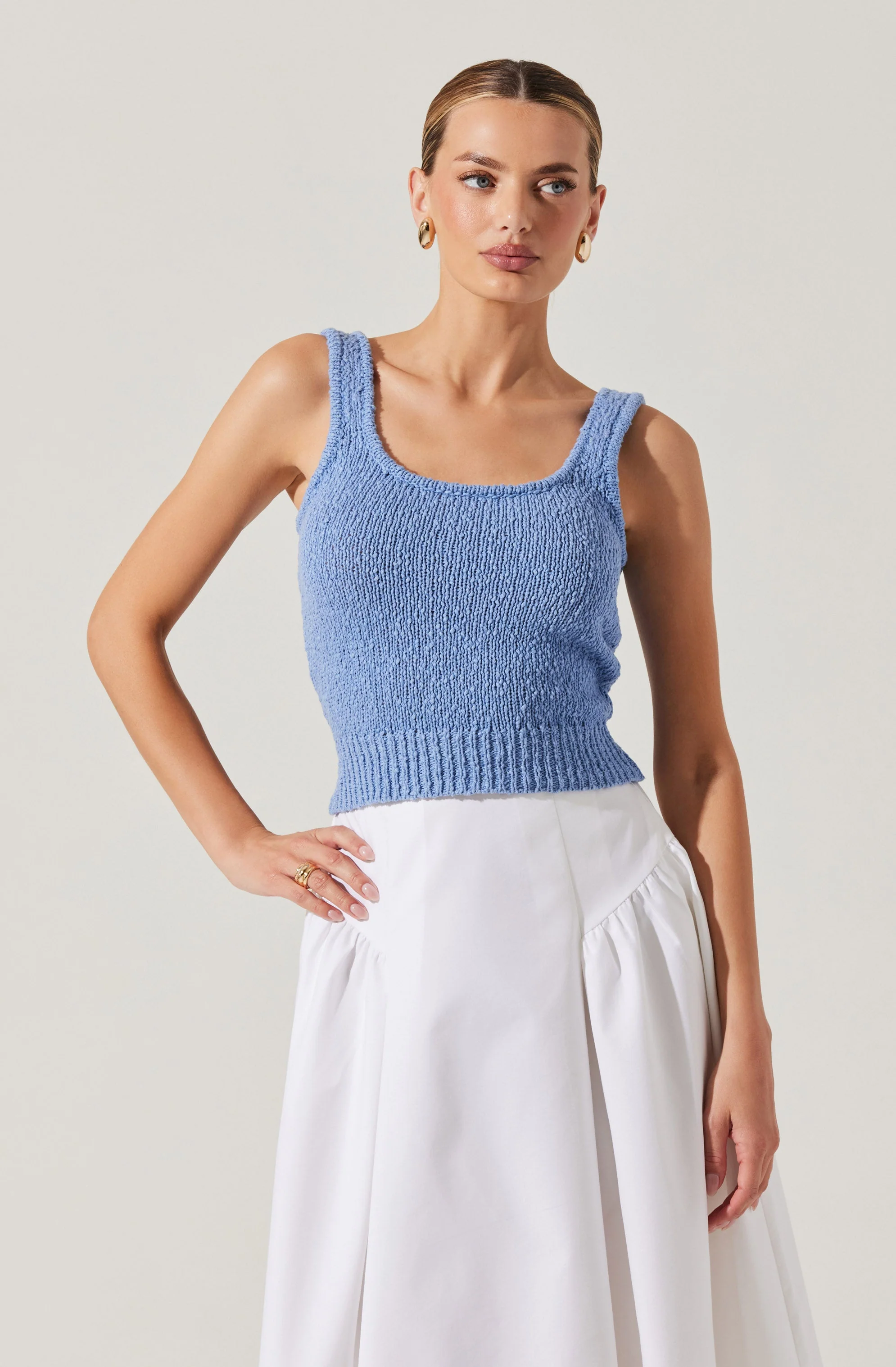 Virgo Textured Sweater Tank