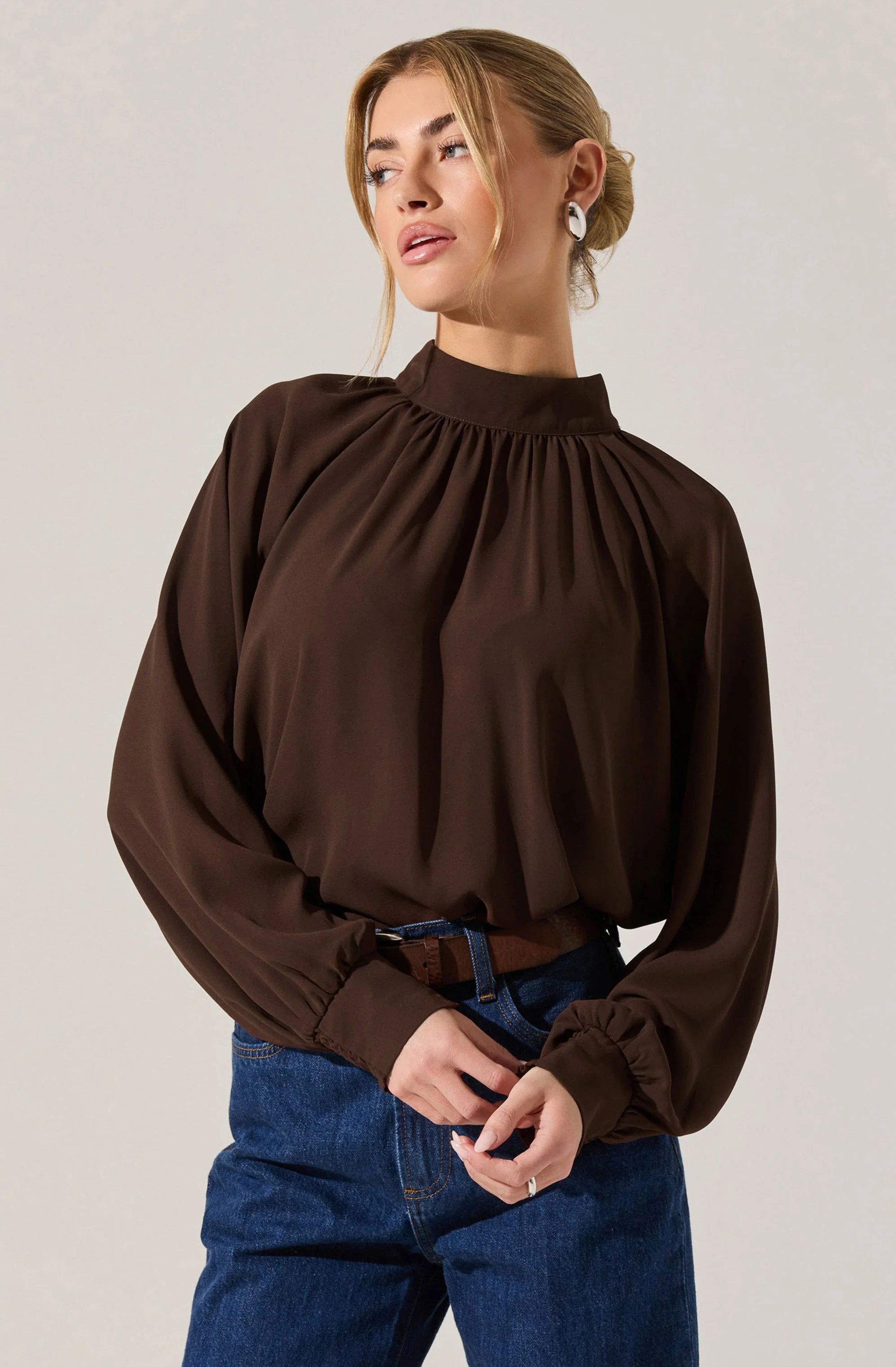Sabelle Mock Neck Top