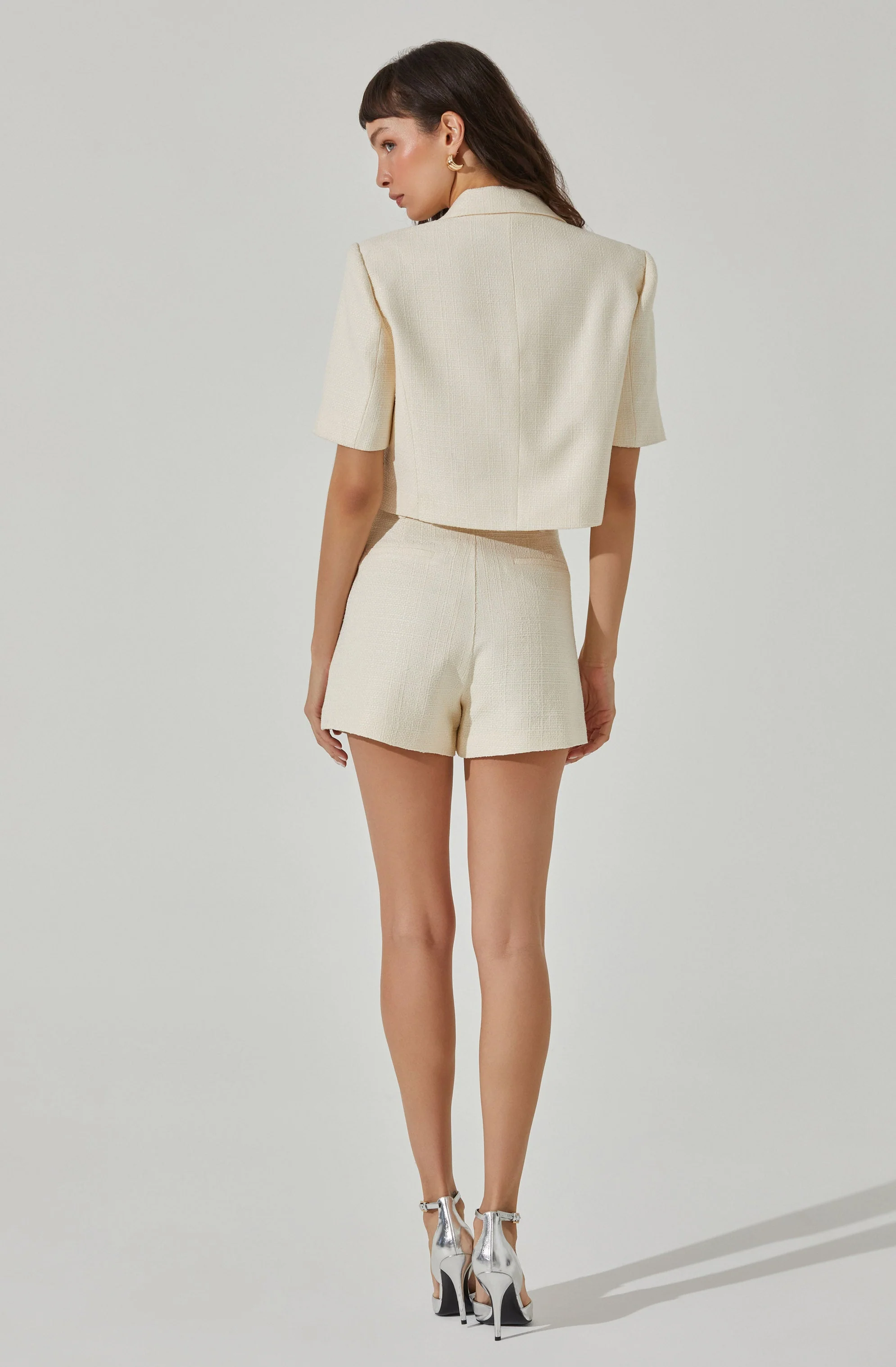 Siarah Tweed Cropped Jacket