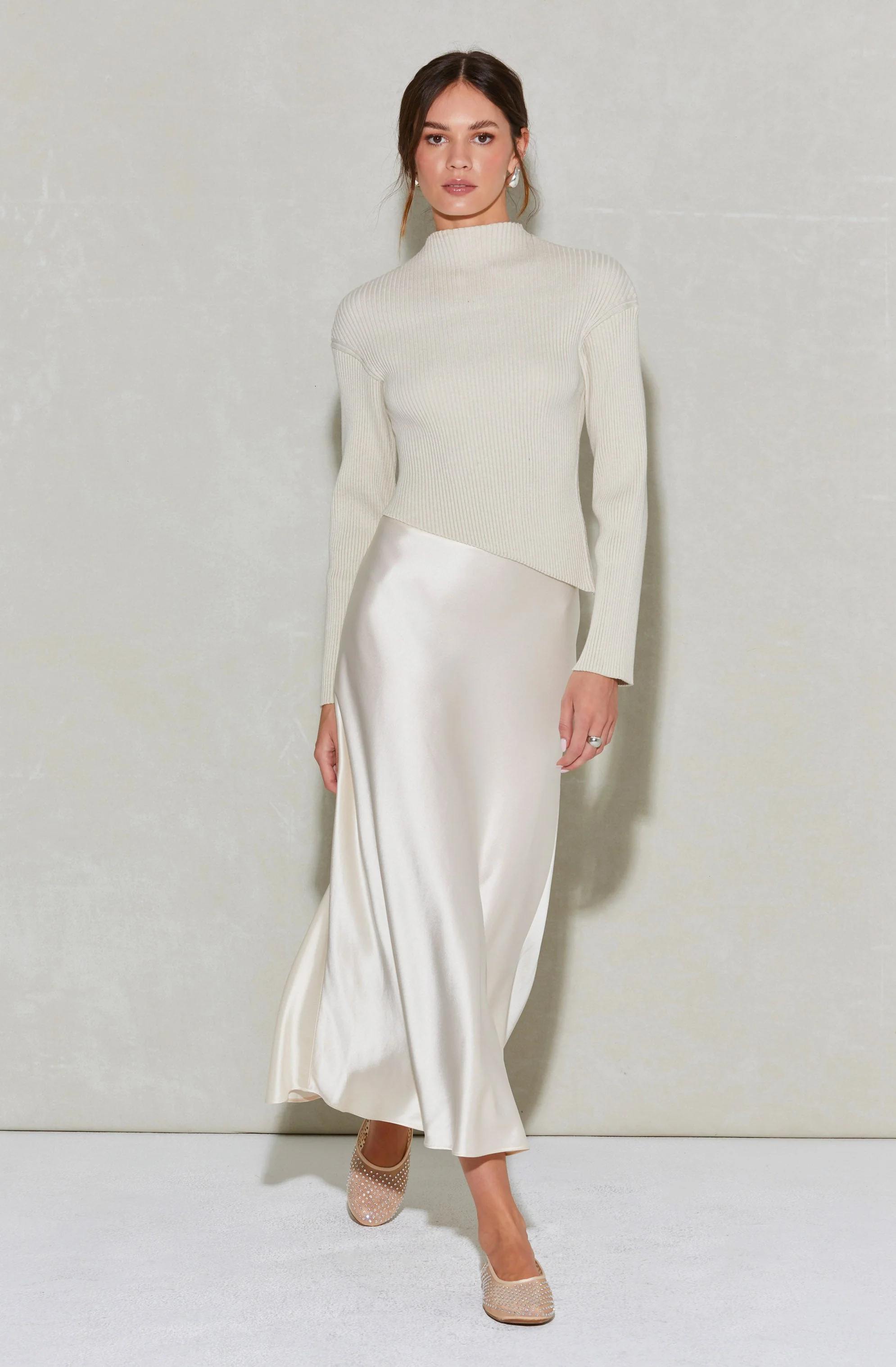 Windey Satin Maxi Skirt