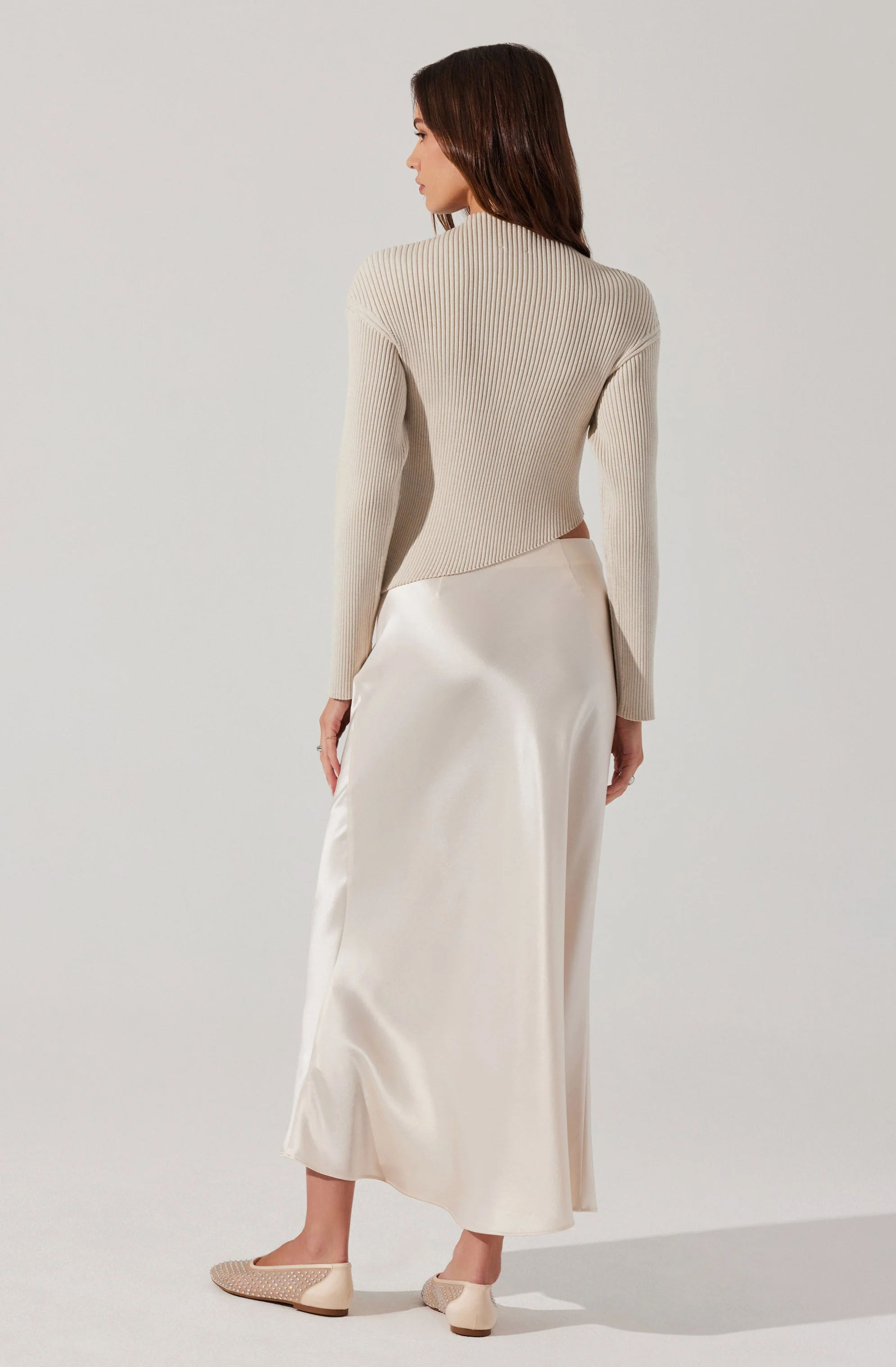 Windey Satin Maxi Skirt