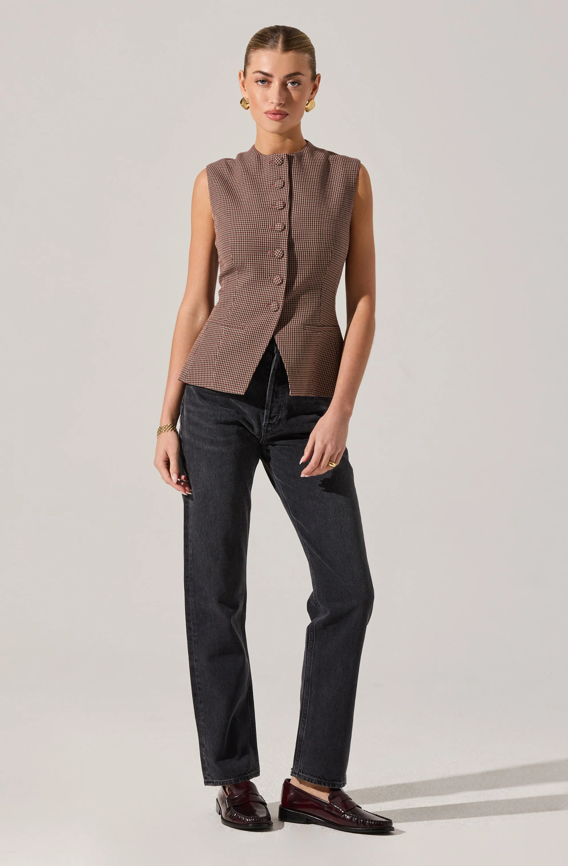 Gisselle High Neck Cutaway Vest