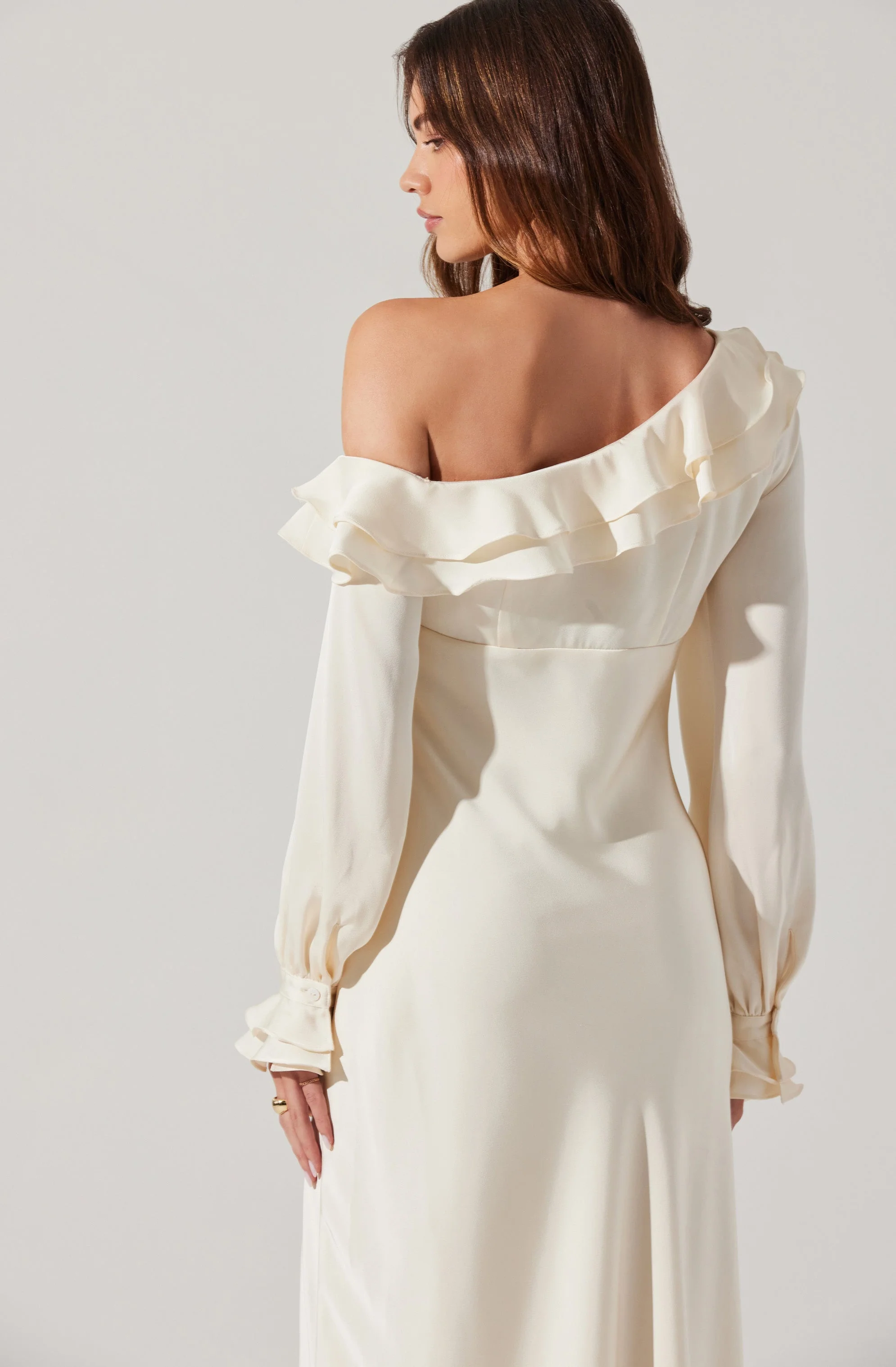 Coraline Satin Midi Dress