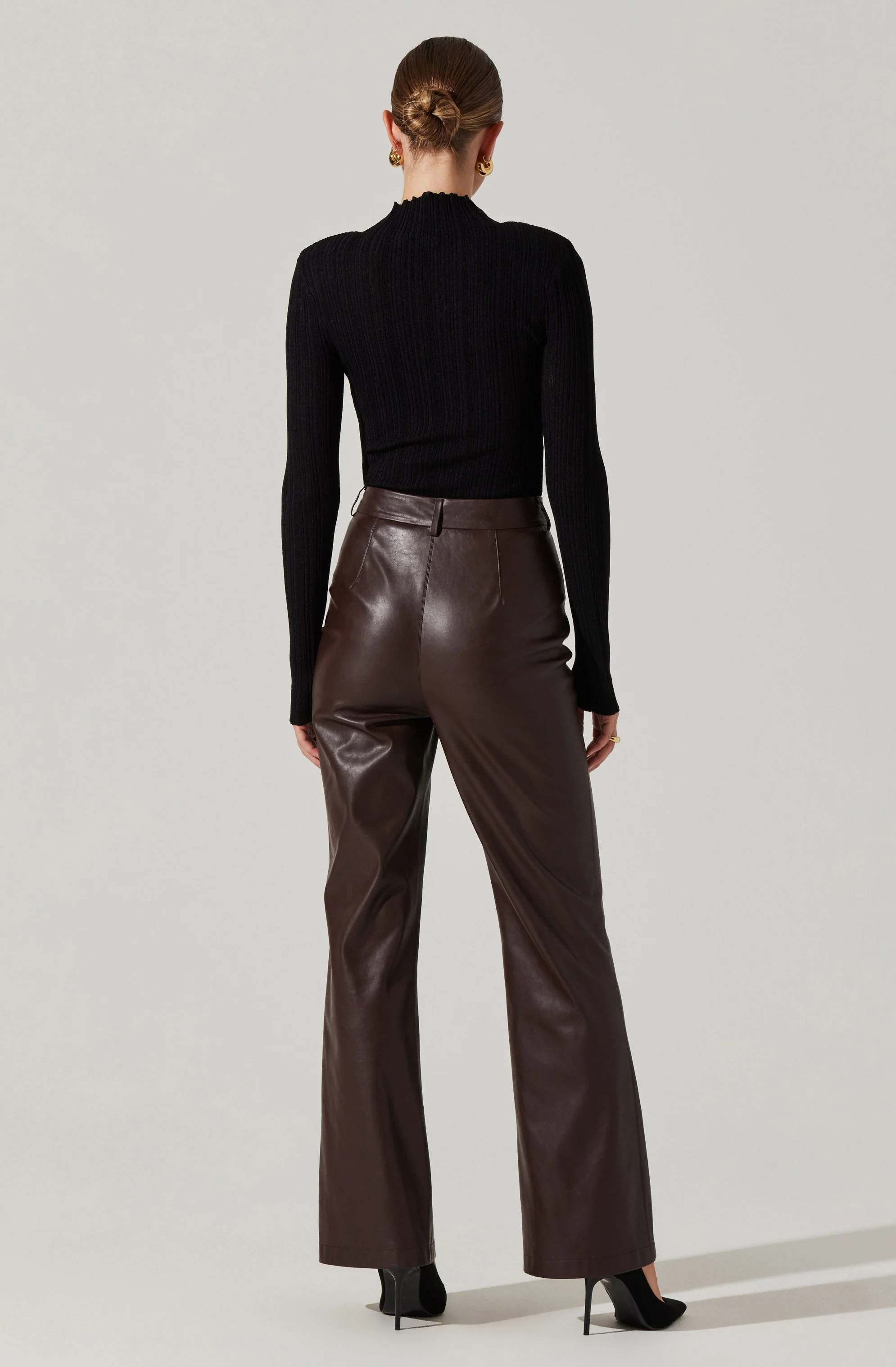 Roslin Ribbed Mock Neck Sweater