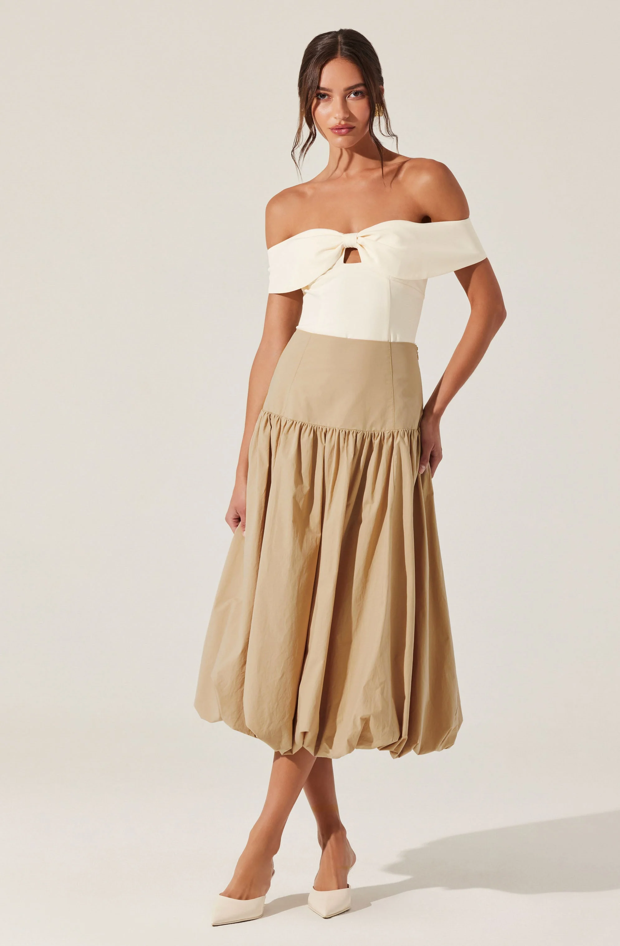 Telayna Off Shoulder Bow Top