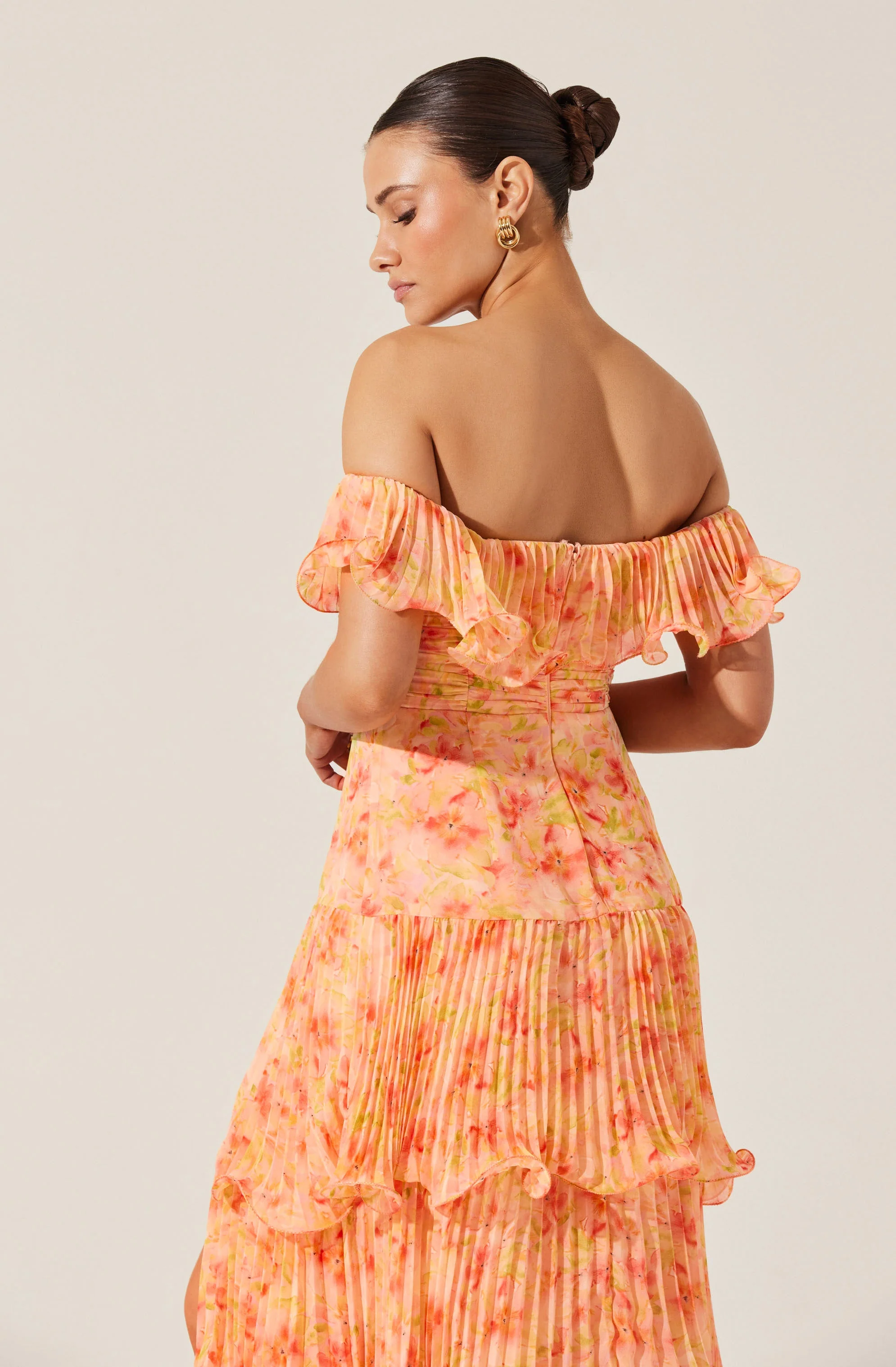 Wilder Pleated Floral Maxi Dress