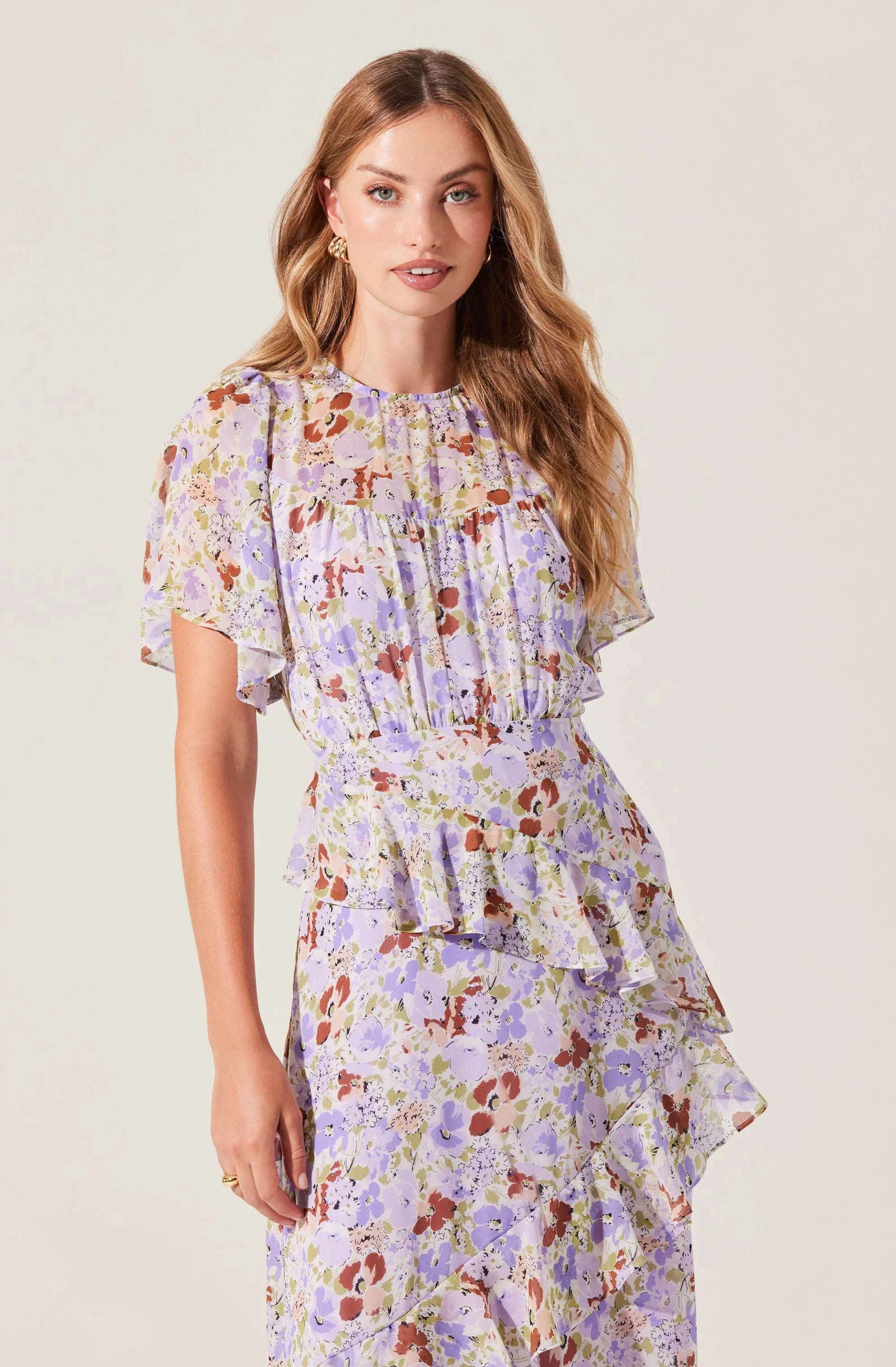 Floramae Floral Ruffle Dress