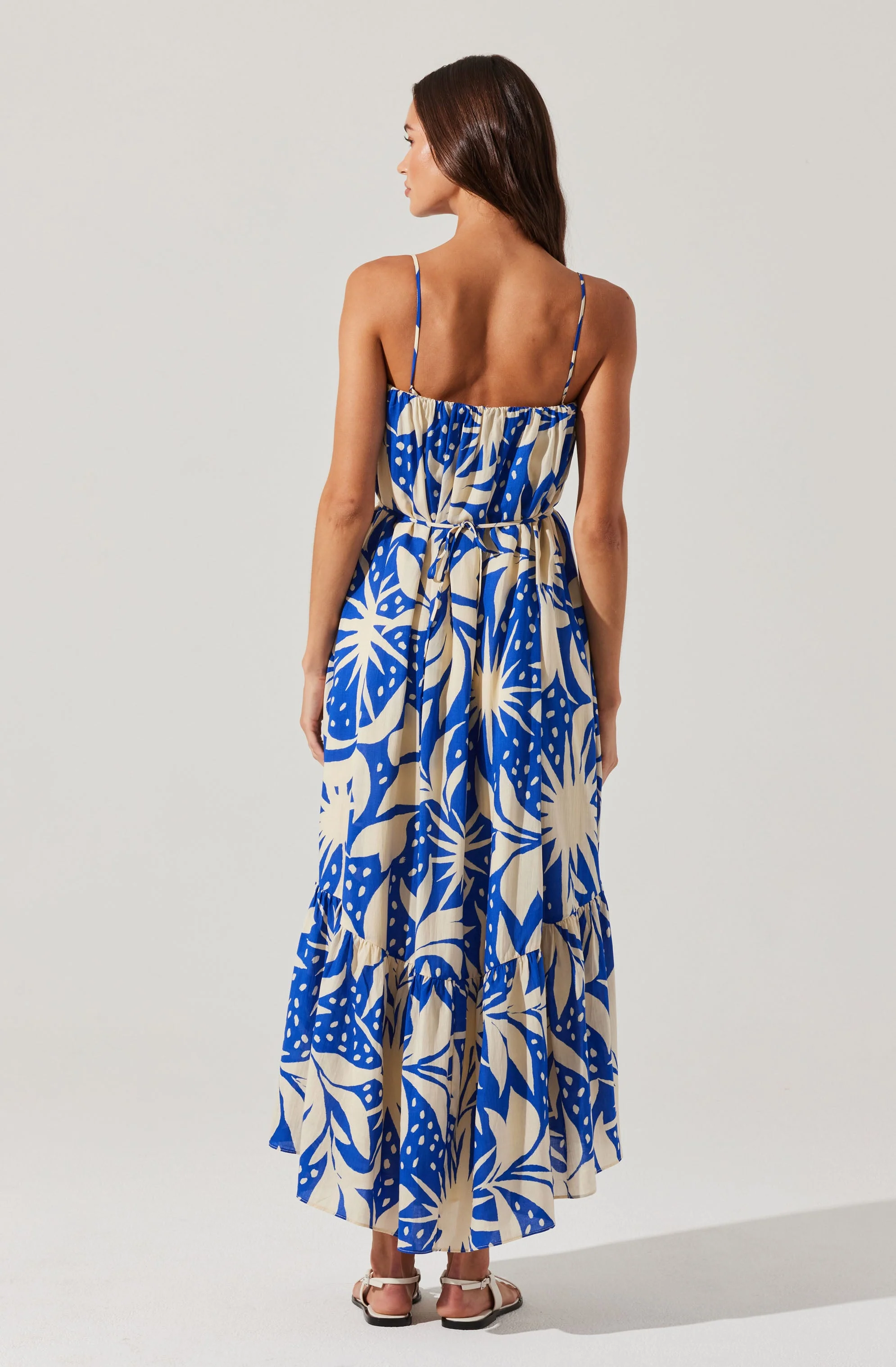 Sarina Linen-Blend Maxi Dress