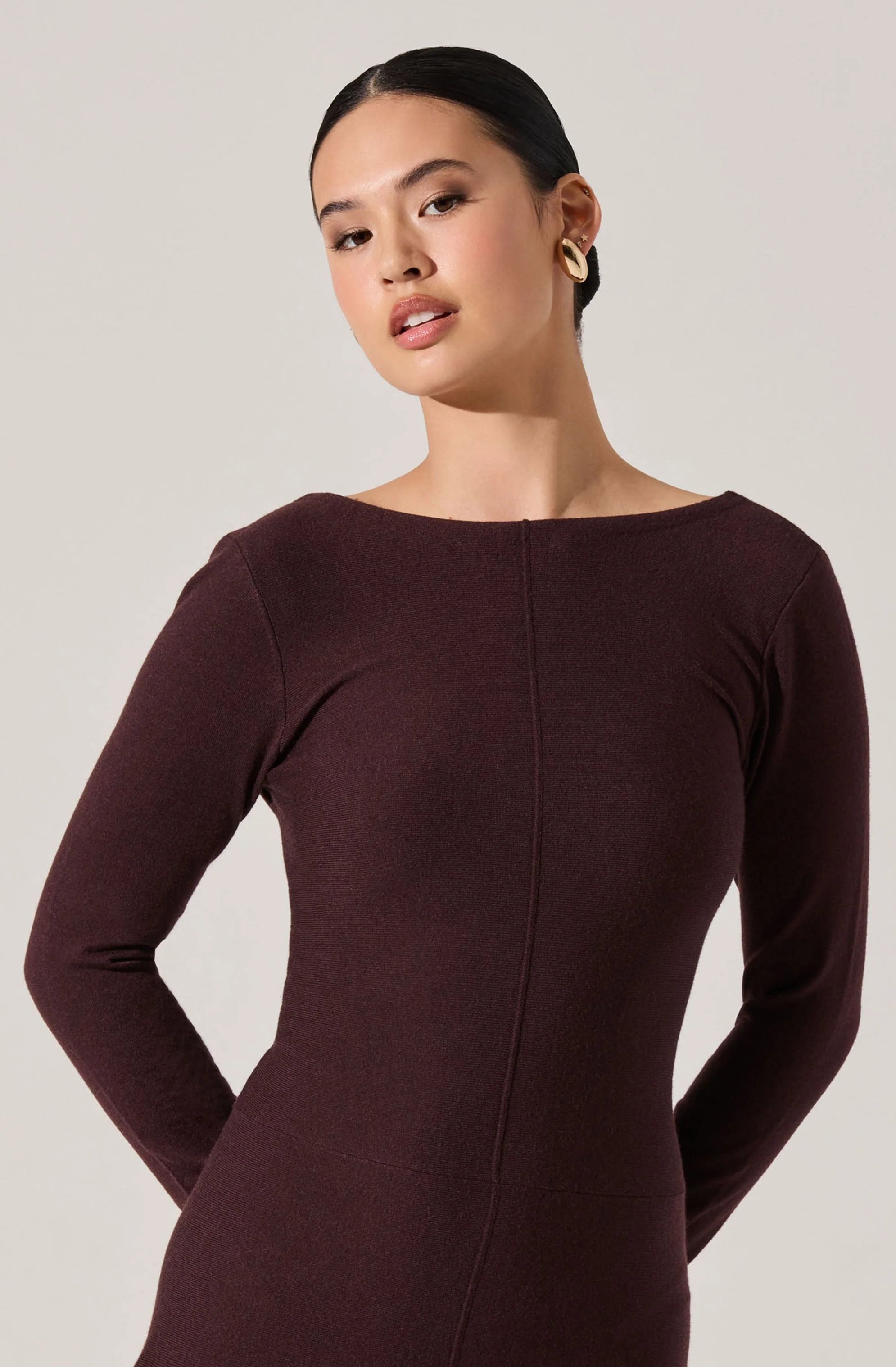 Doreyda Scoop Back Sweater Dress