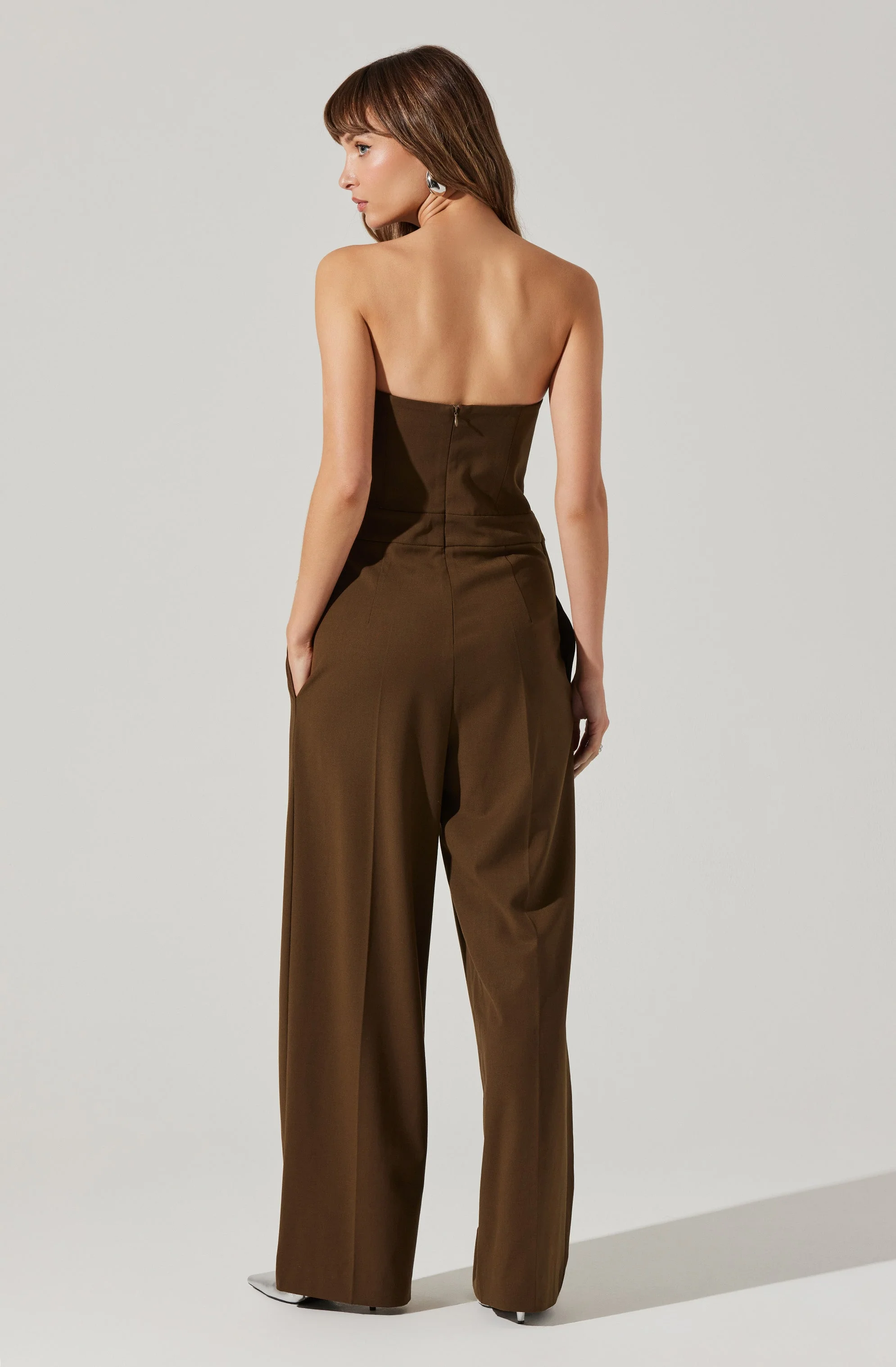 Bryony Tailored Pleat Belted Jumpsuit
