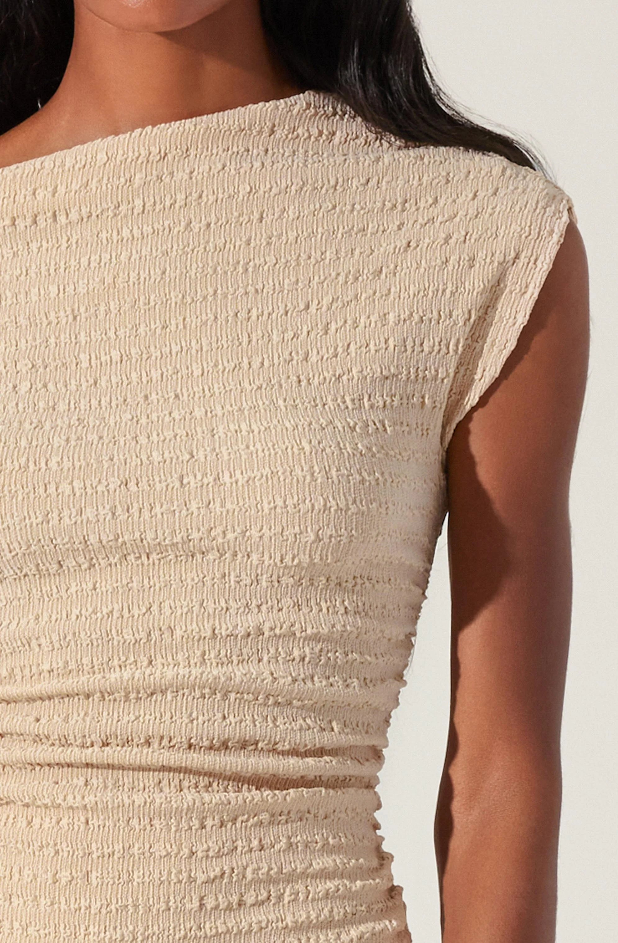 Keir One shoulder Textured Top