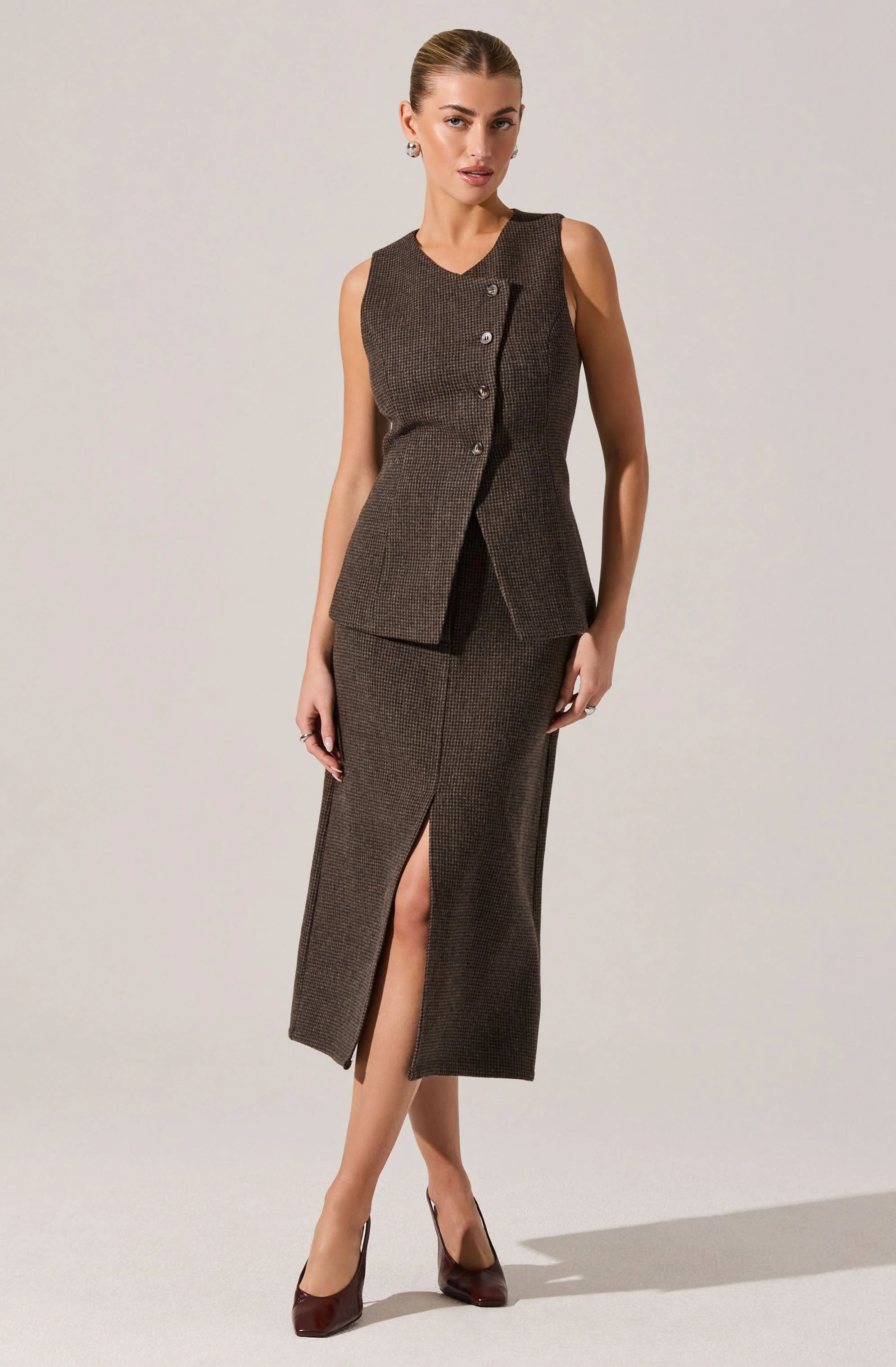 Rielle Wool-Blend Pencil Skirt