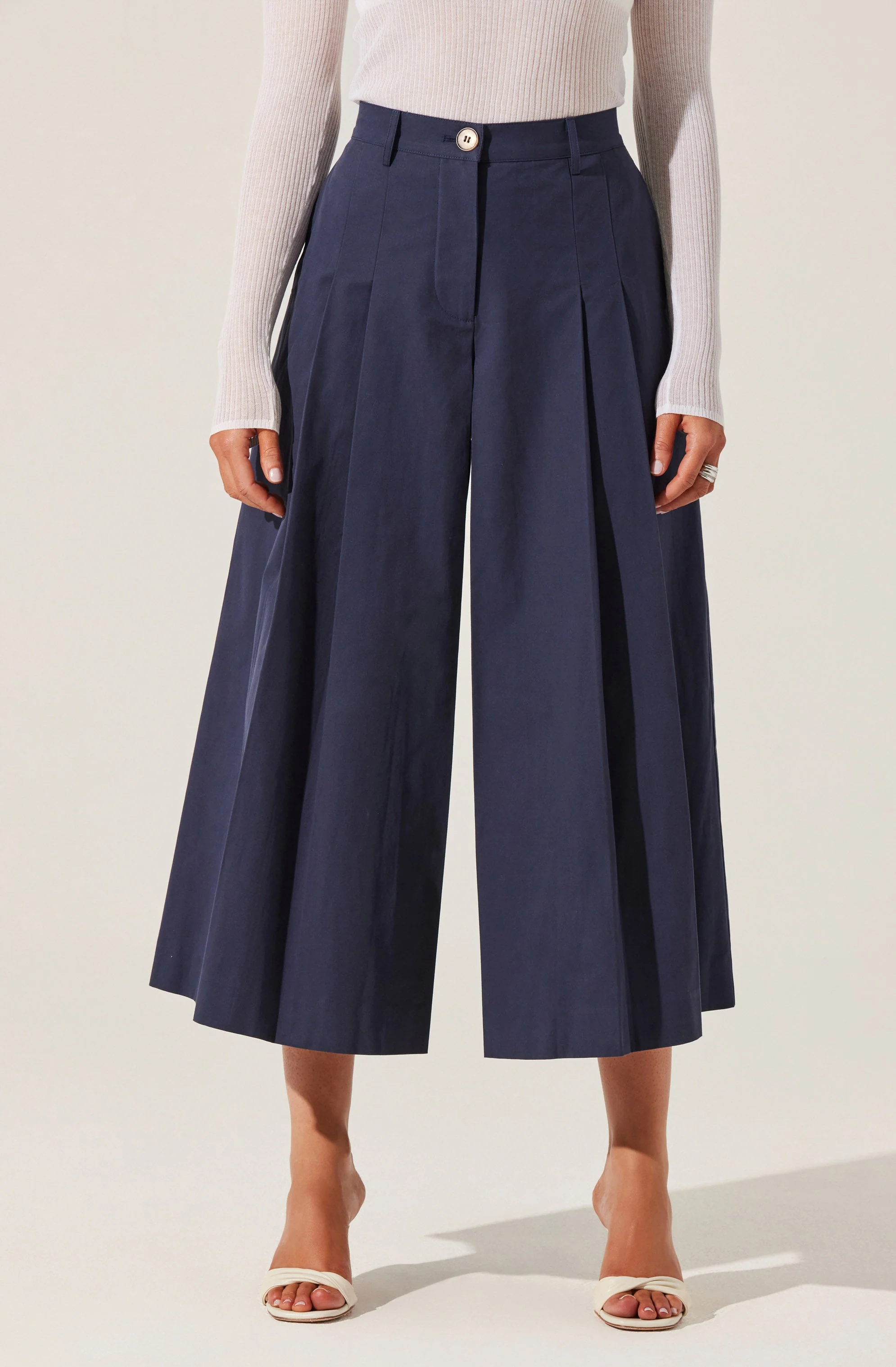 Rowen Pleated Culotte Pants
