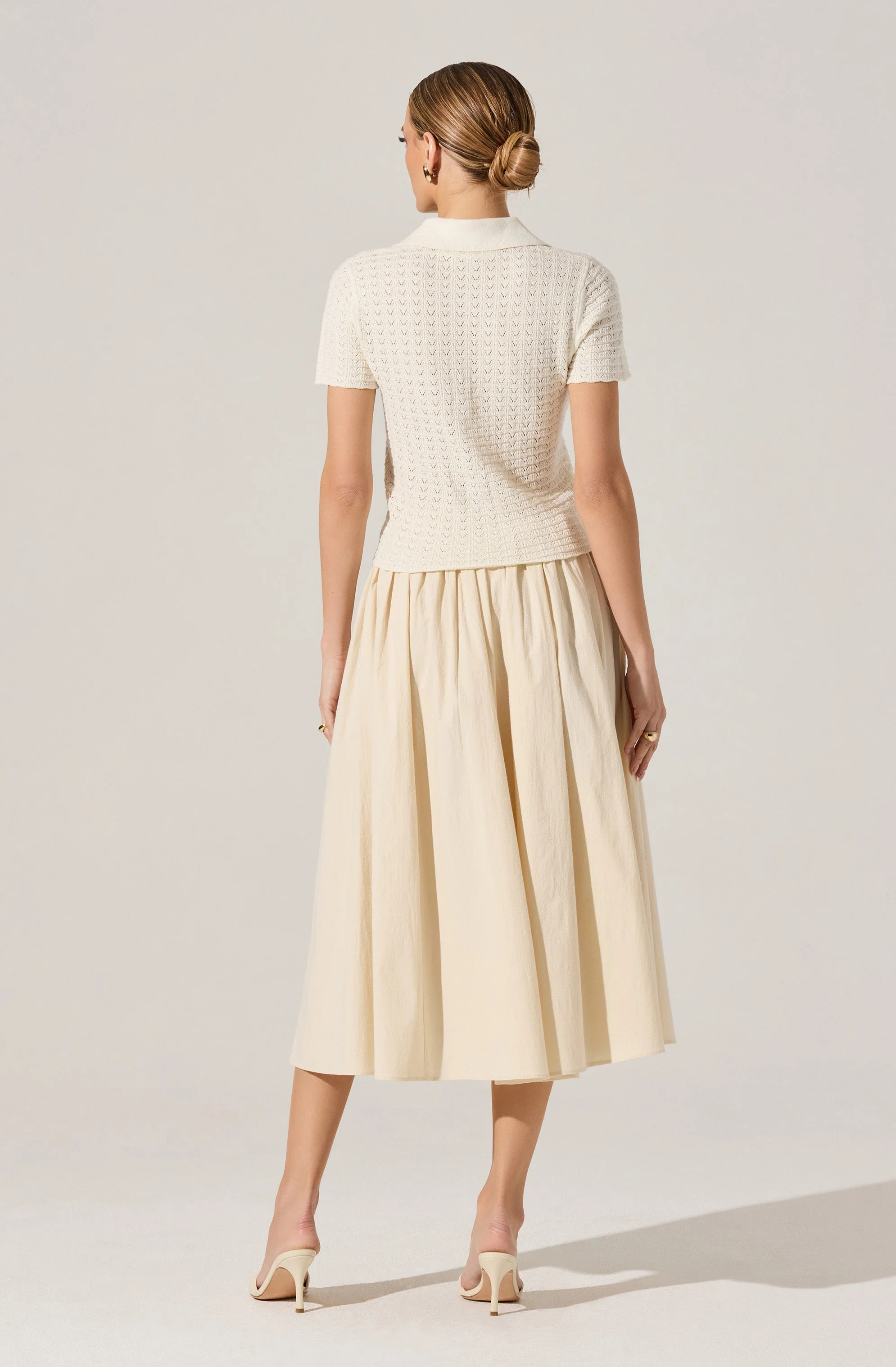 Attwell Pleated Midi Skirt