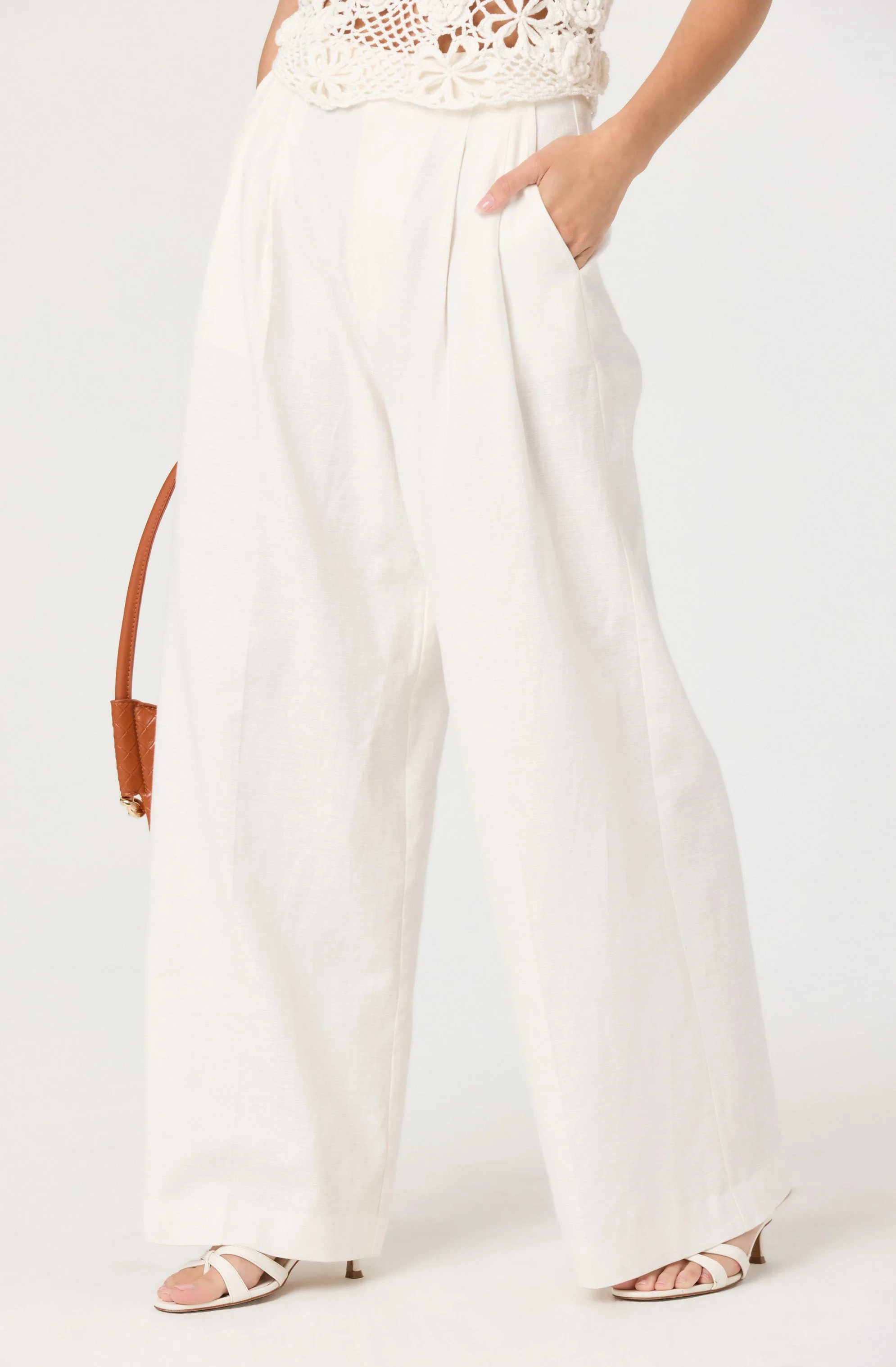 Milani Linen-Blend Trouser Pants