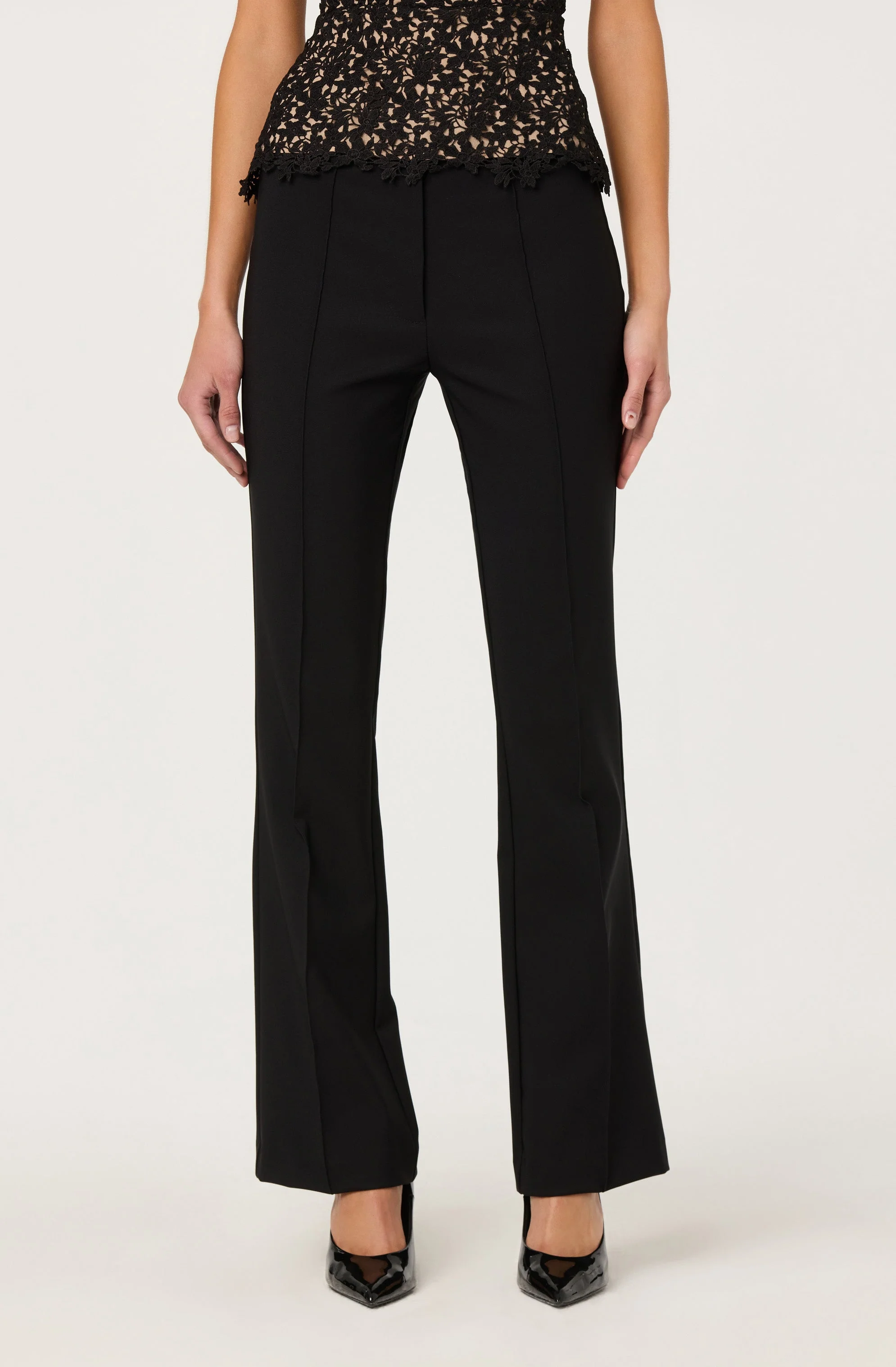Andie Mid-Rise Pintuck Pants