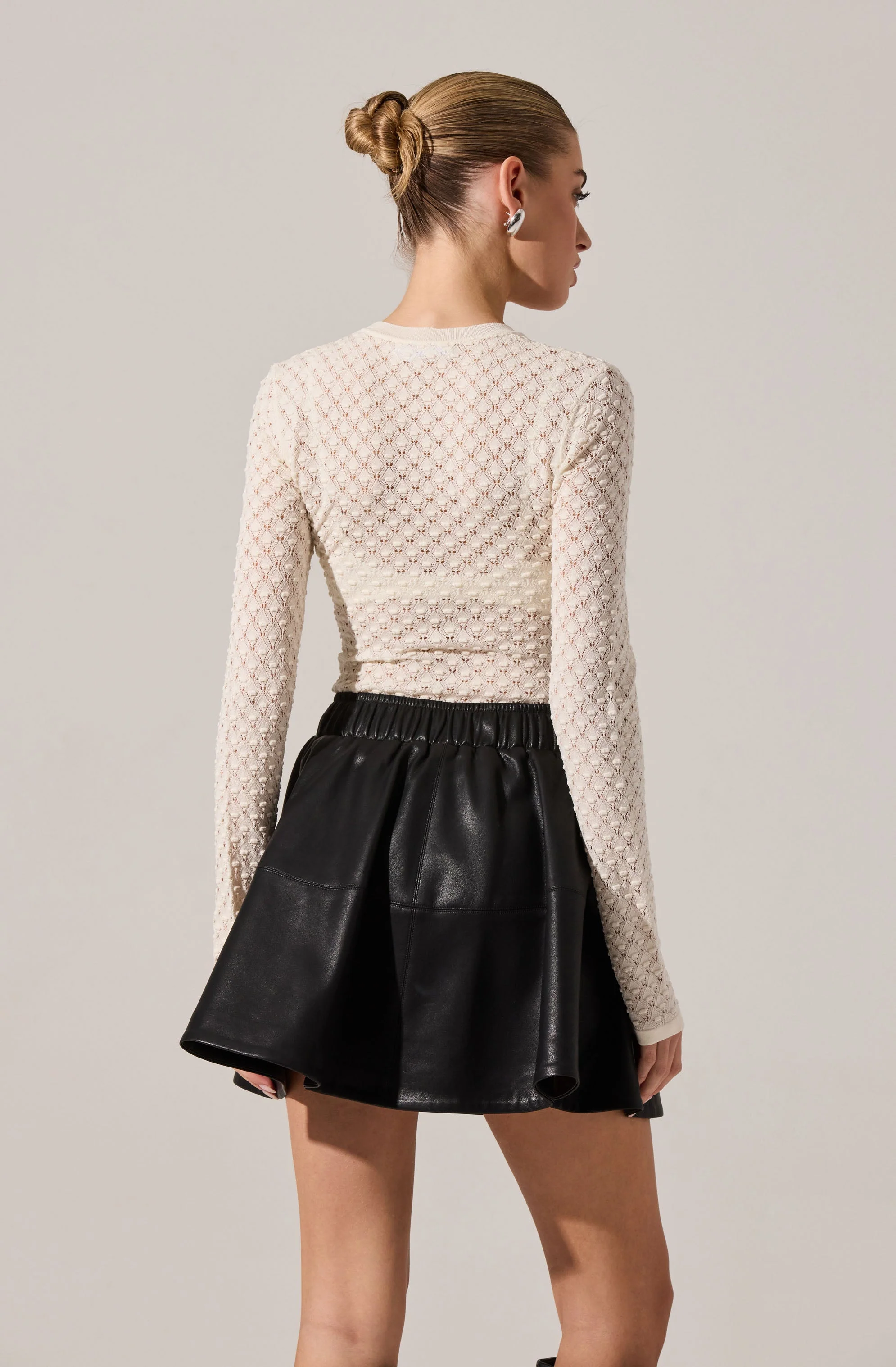 Dex Textured Sweater Top