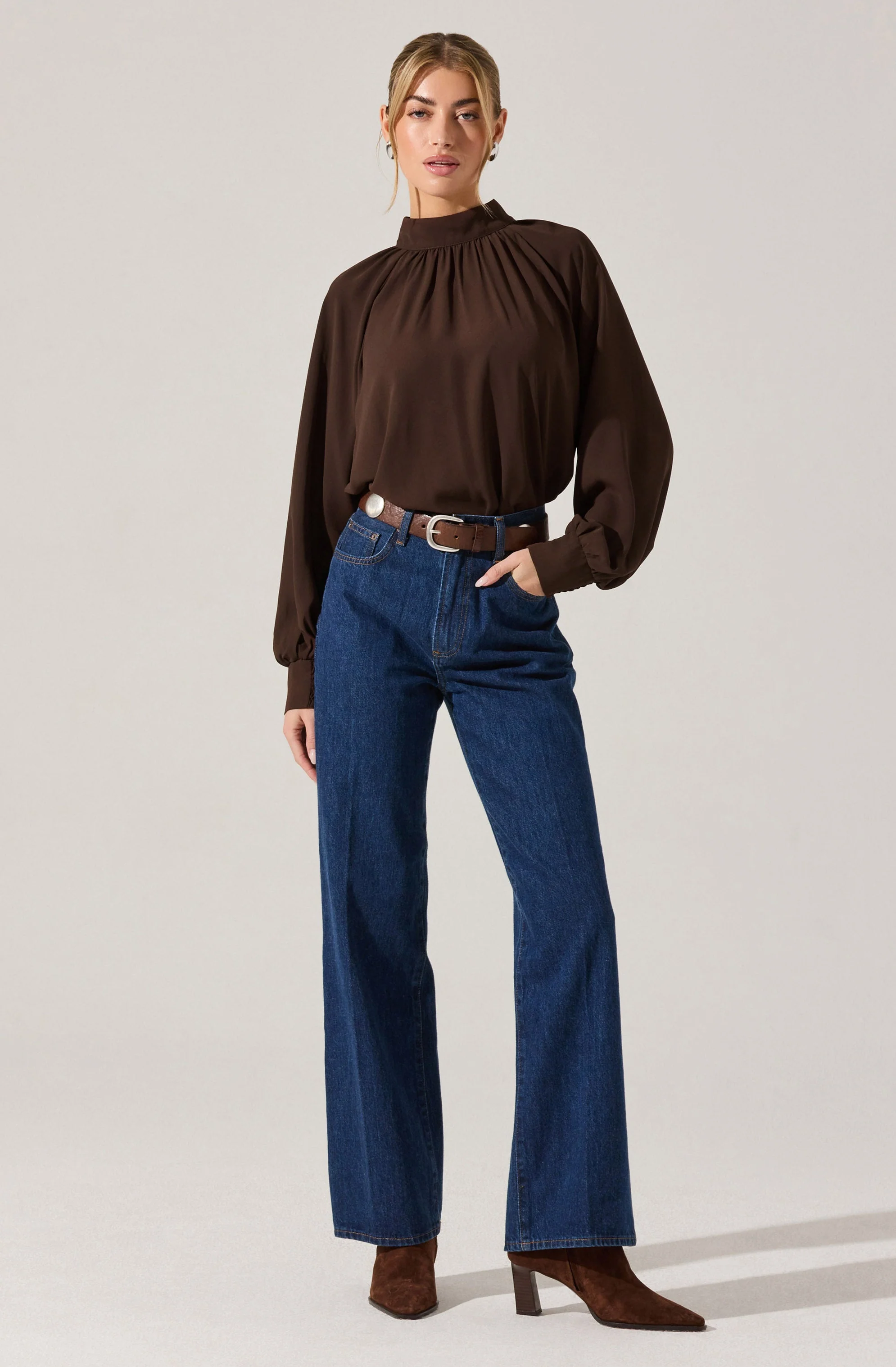 Sabelle Mock Neck Top