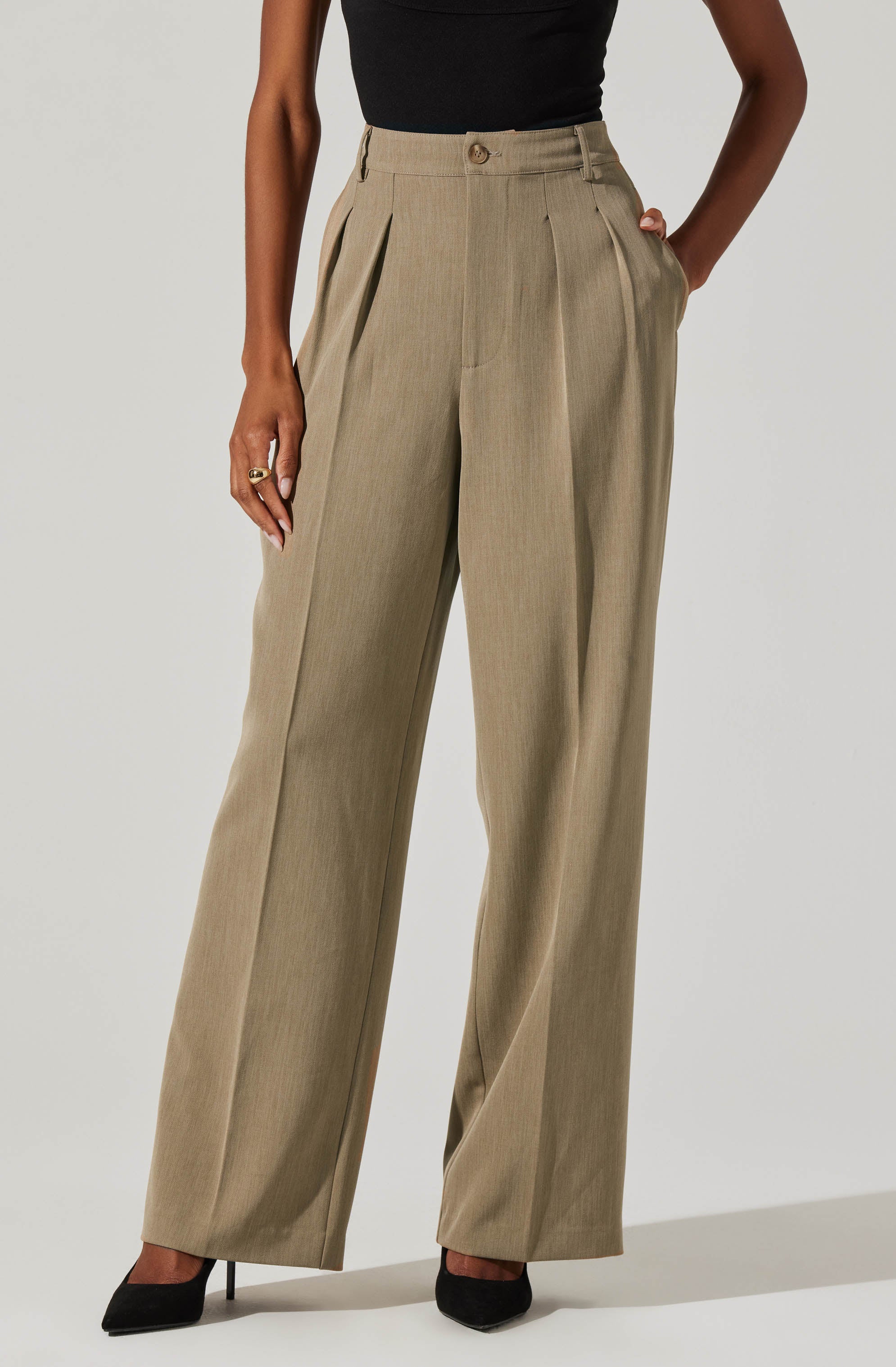 Faria High Waisted Trouser Pants