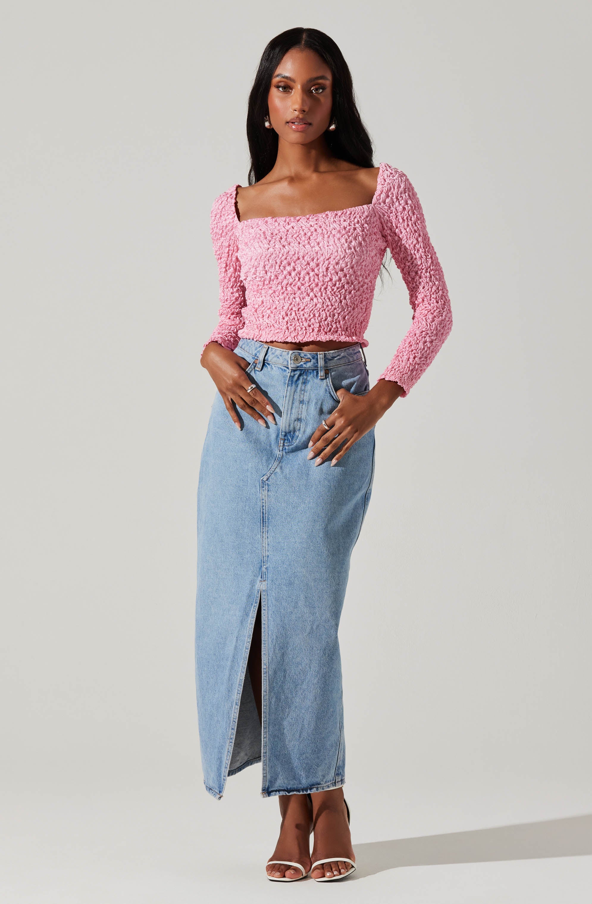 Sorrel Cropped Long Sleeve Top